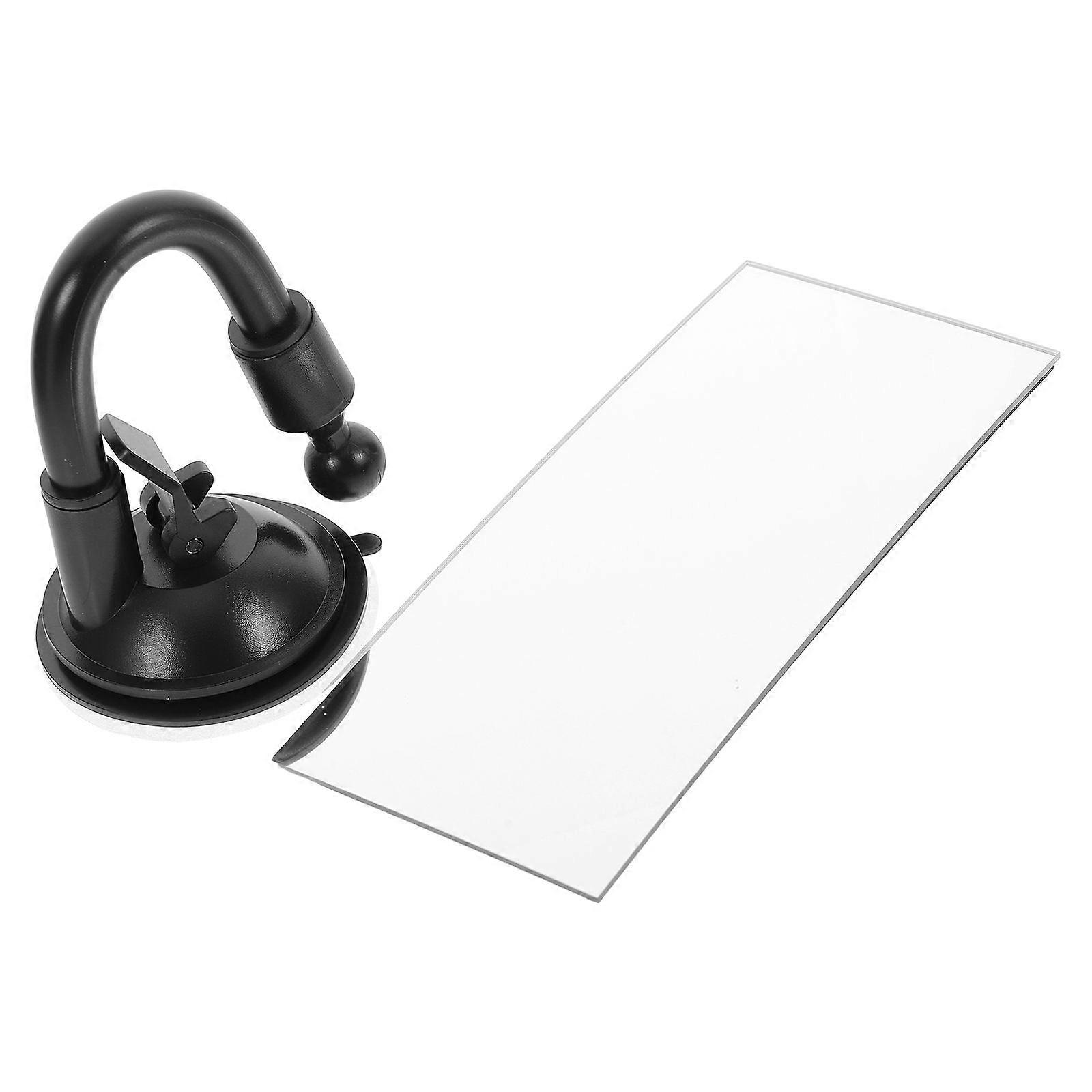 Car Rearview Mirror Large View Reflective Anti-glare Wide Angle Rearview Mirror Reflective Sucker Mirror for Car (Rectangle)