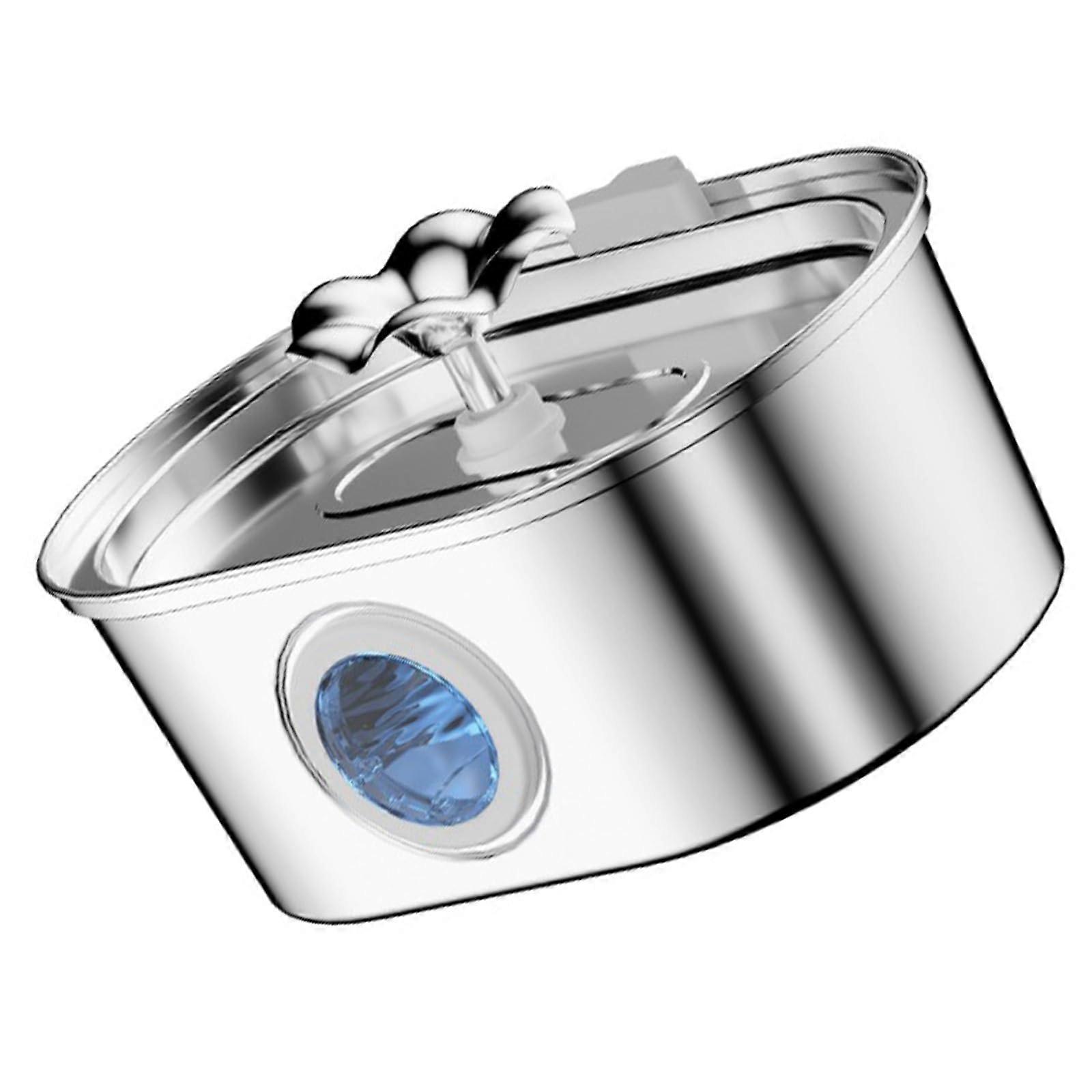 Automatic Cat Drinking Fountain 2.6L Quiet Stainless Steel Water Dispenser with Filter for Dogs and Cats