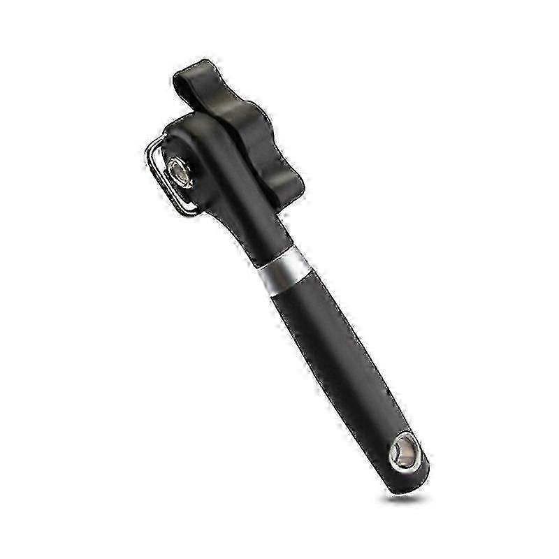 Safe Manual Can Opener with No Sharp Edges, Stainless Steel Labor-Saving Bottle & Fruit Can Opener