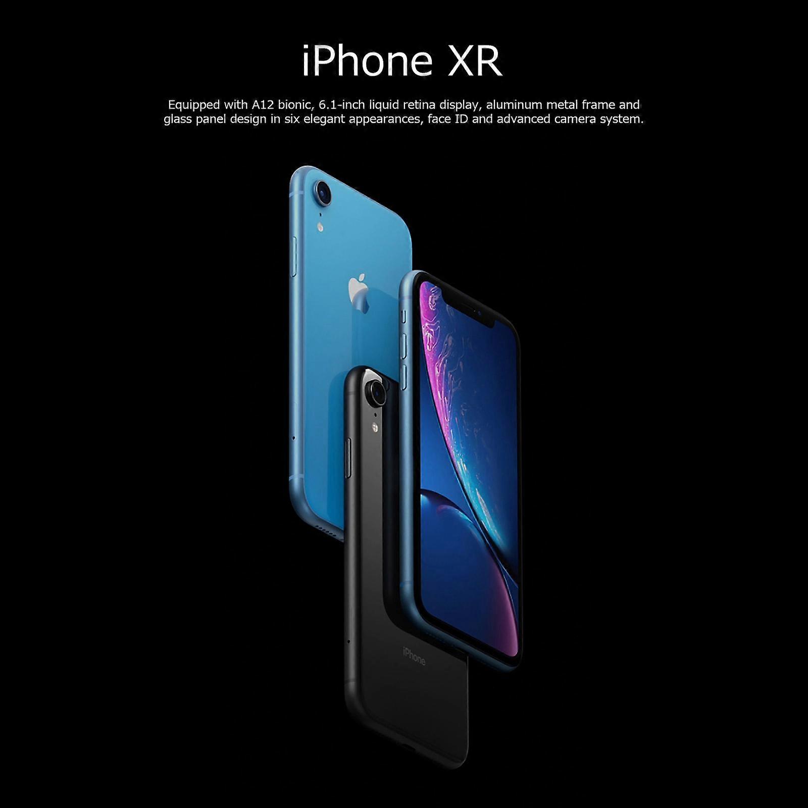 Renewed Apple iPhone XR Blue - 64GB ROM, 3GB RAM, A12 Bionic Chip, Advanced Camera