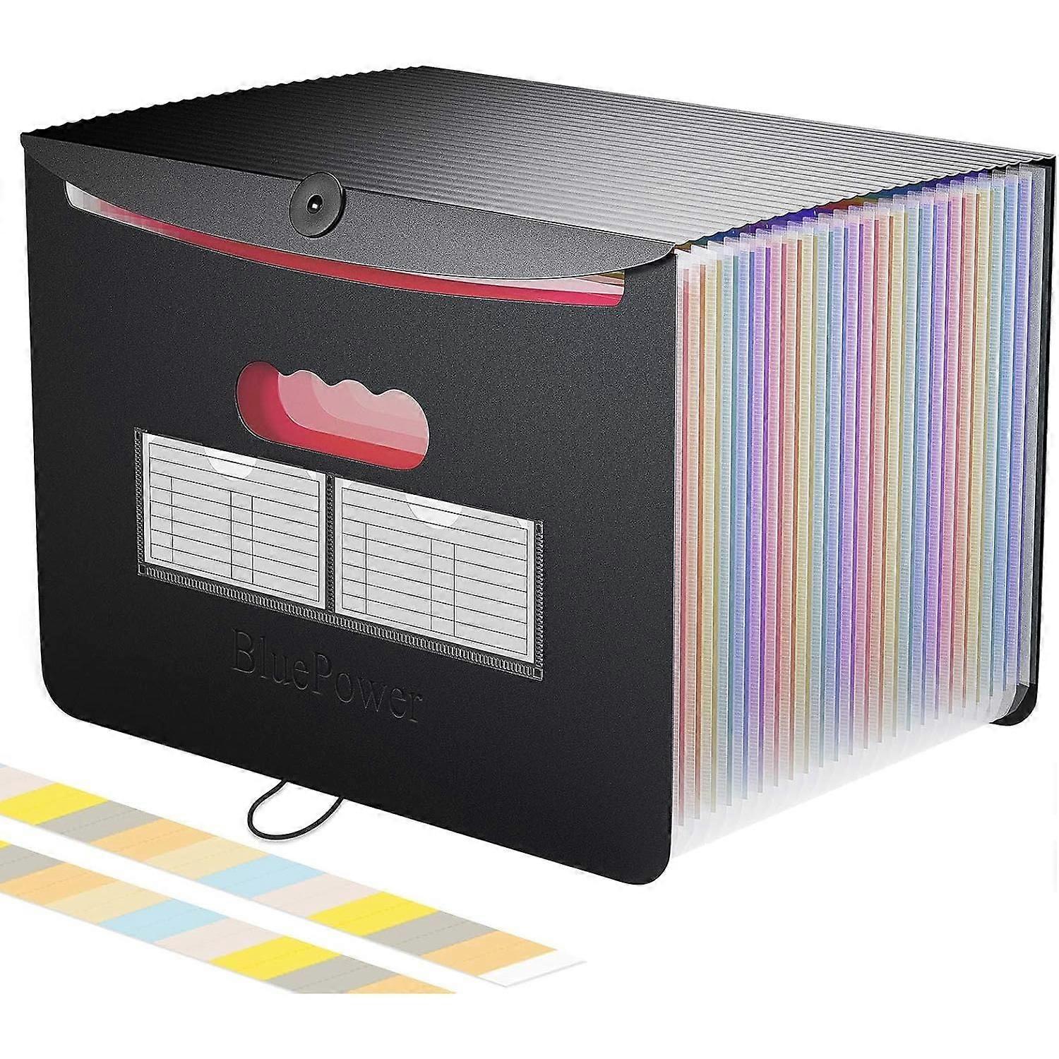 A4 accordion file with 24 compartments, document storage and practical administrative storage