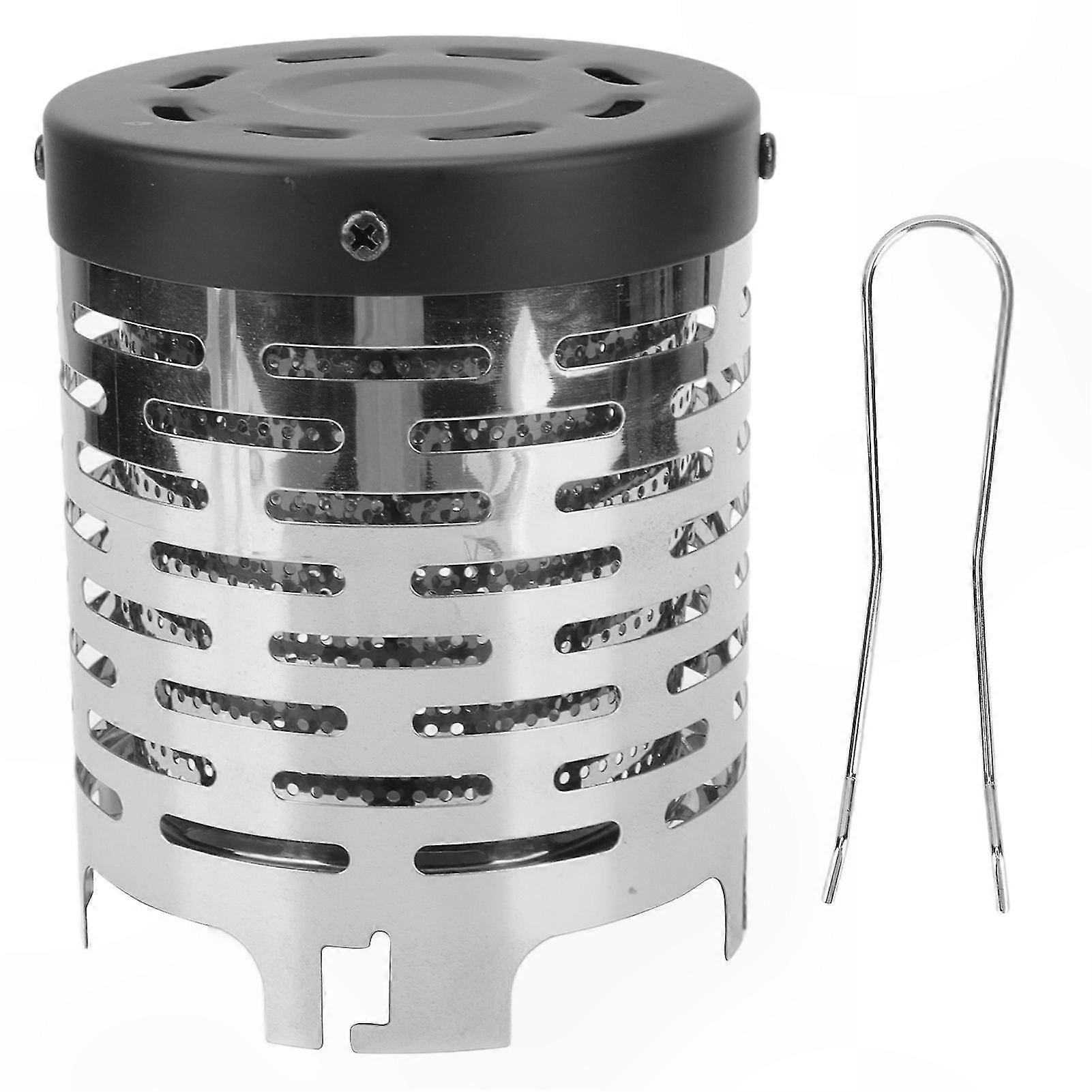 Compact Portable Heater with Cool-Touch Handle for Outdoor Use, Stainless Steel Design, Fuel-Free Operation Ideal for Year-Round Adventures
