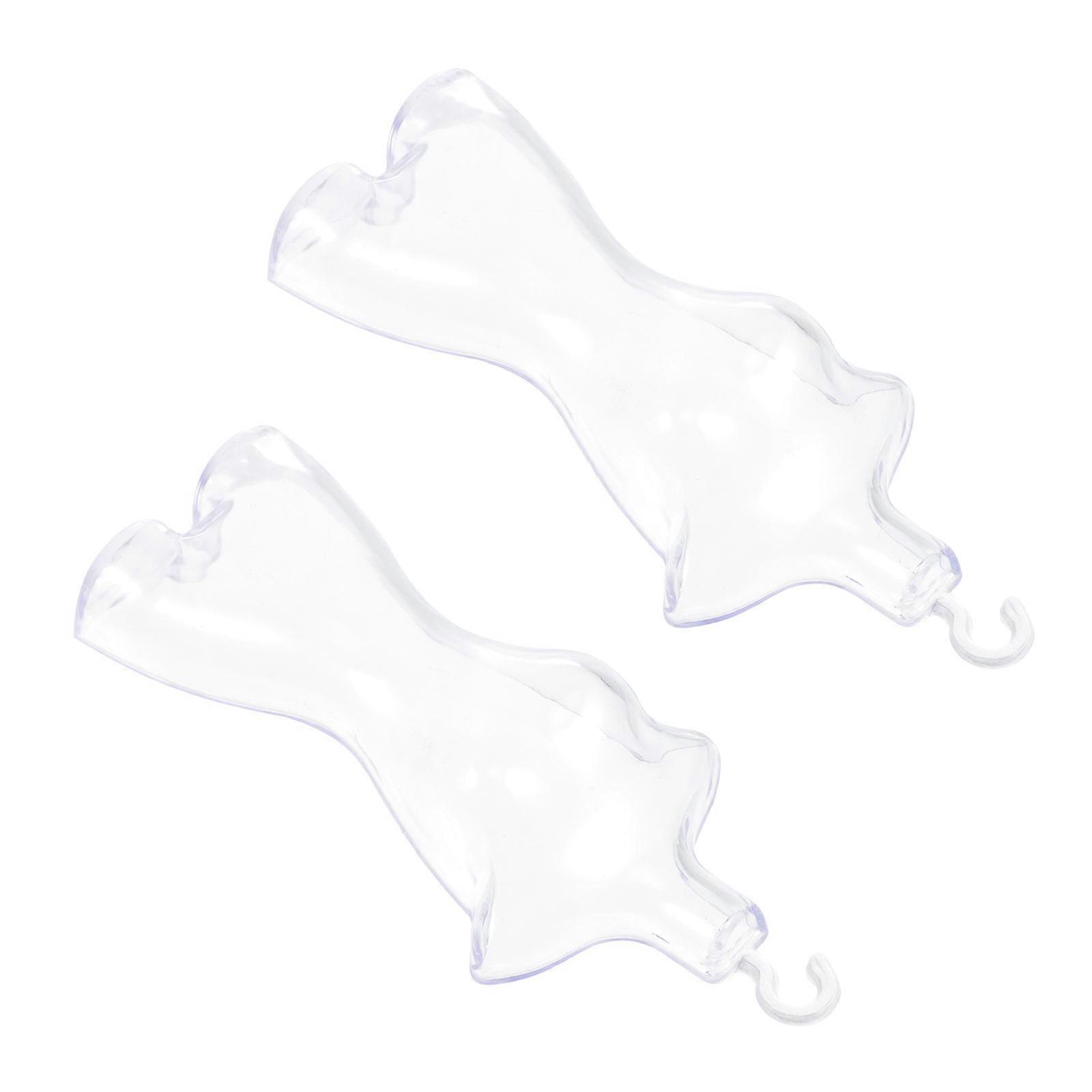 Dress Display Holder Transparent Mini Mannequin Clothing Display for Children Plastic 2Pack