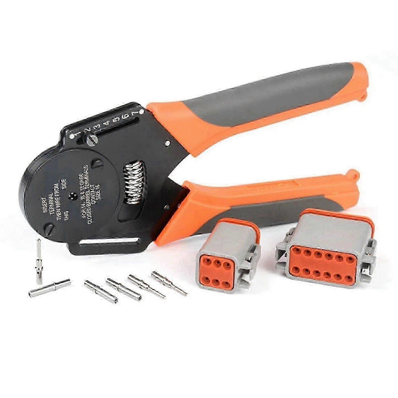 Wire Crimper Tool for DT DTM DTP Terminal Connectors - Compatible with IWD-12 IWD-16 IWD-20 Models