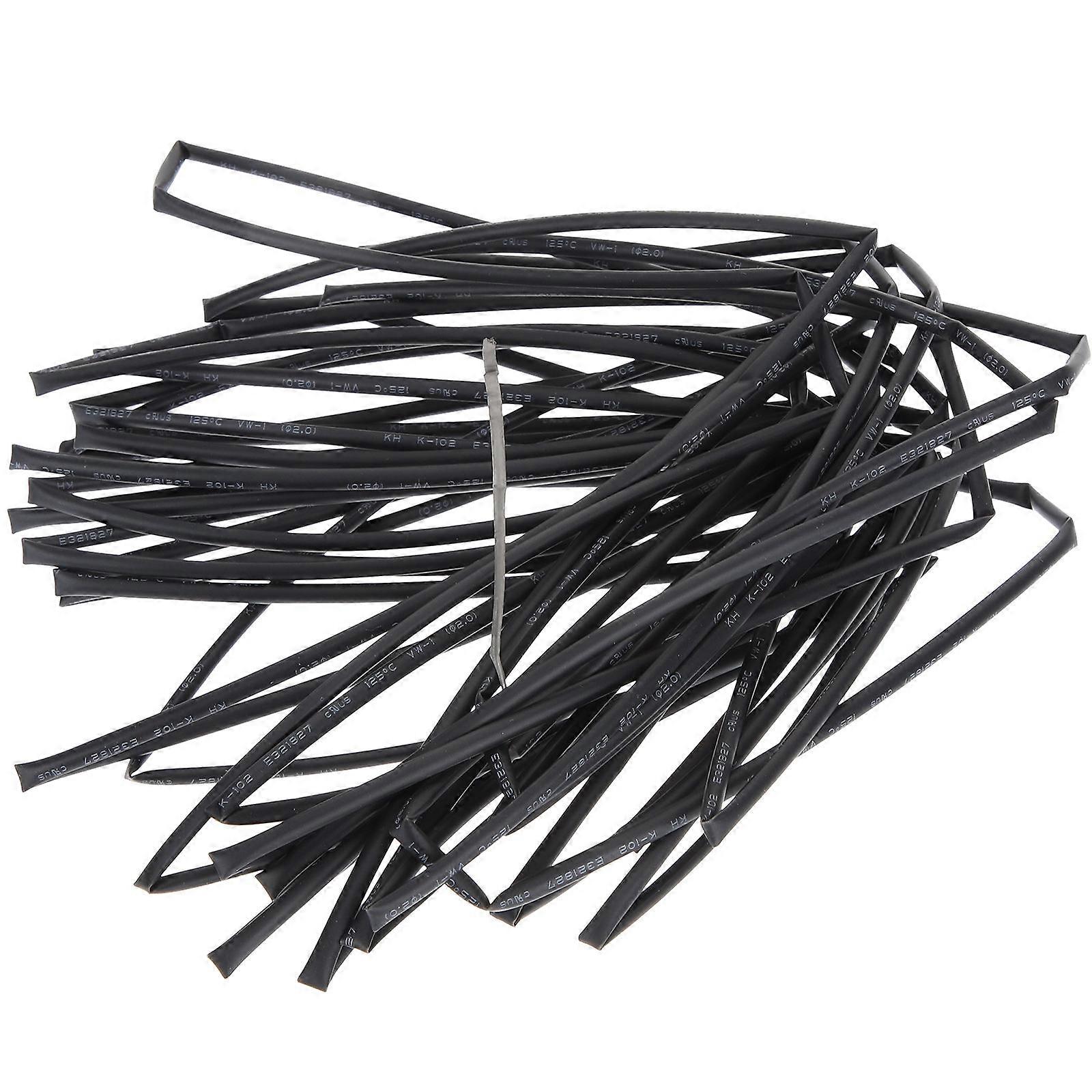 Shrink Tube Heat Shrink Tube Industrial Applications Black Plastic Wear-Resistant 1 Roll