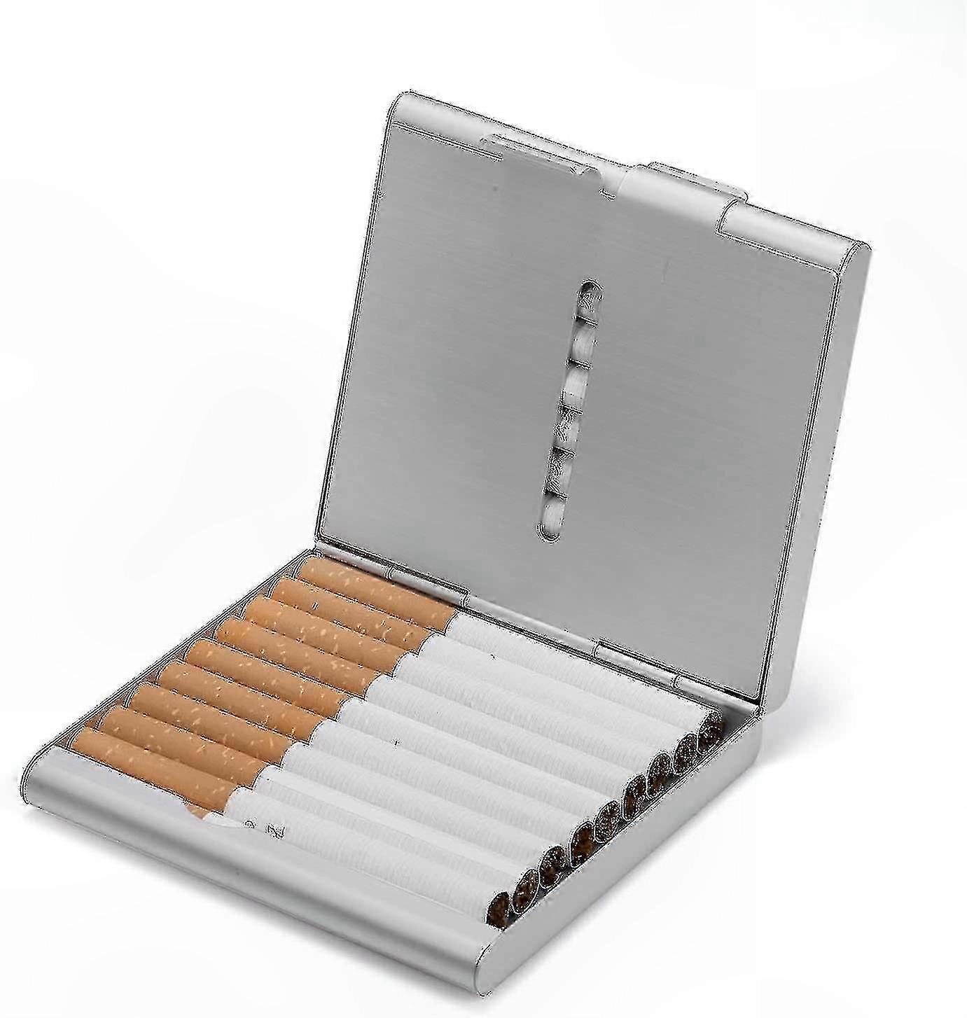 Metal Cigarette Holder, Compact Case for 20 Cigarettes, Durable and Portable Design