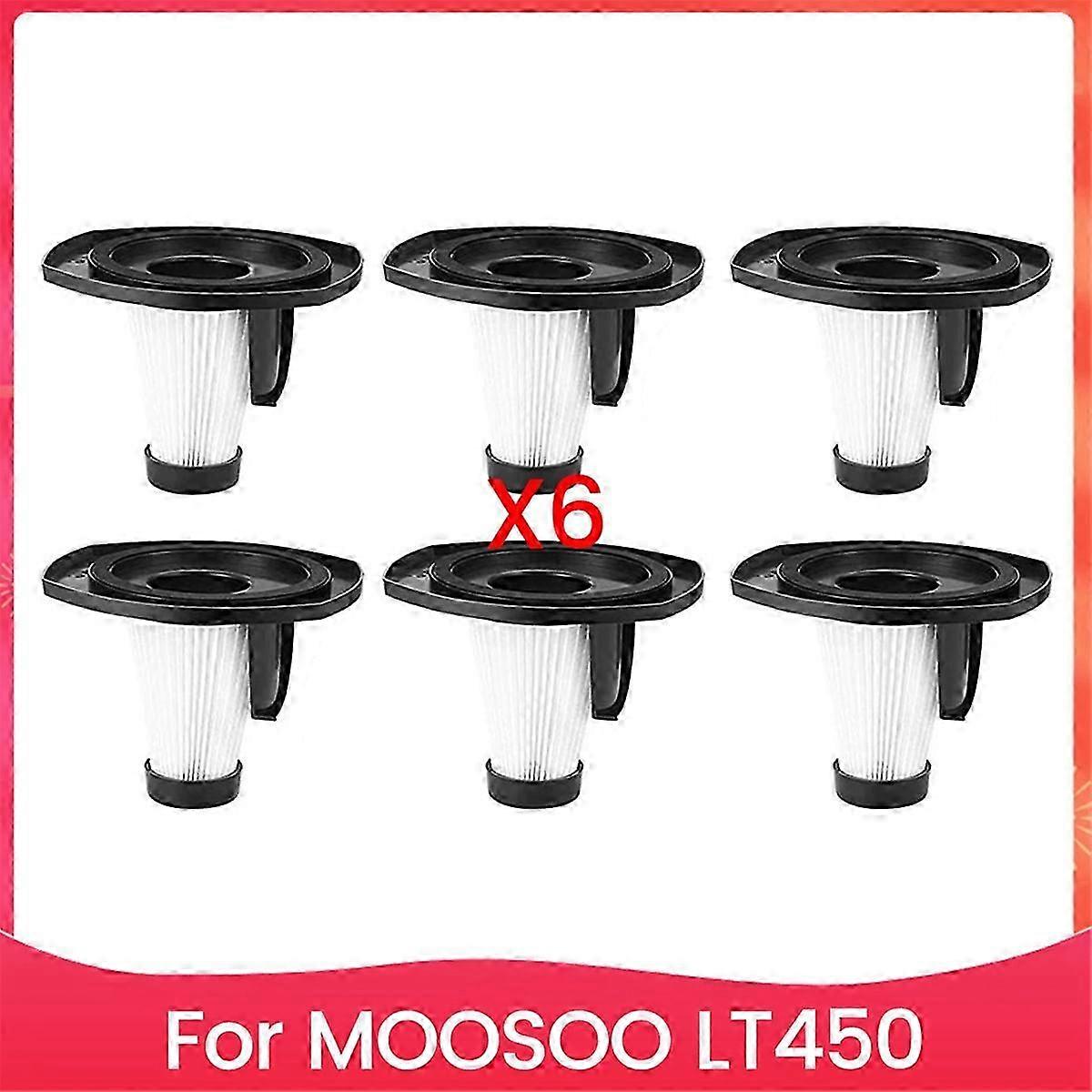 Vacuum Filters Set 6 Filter, Compatible with for LT450, Reusable Vacuum Cleaner Washable Home