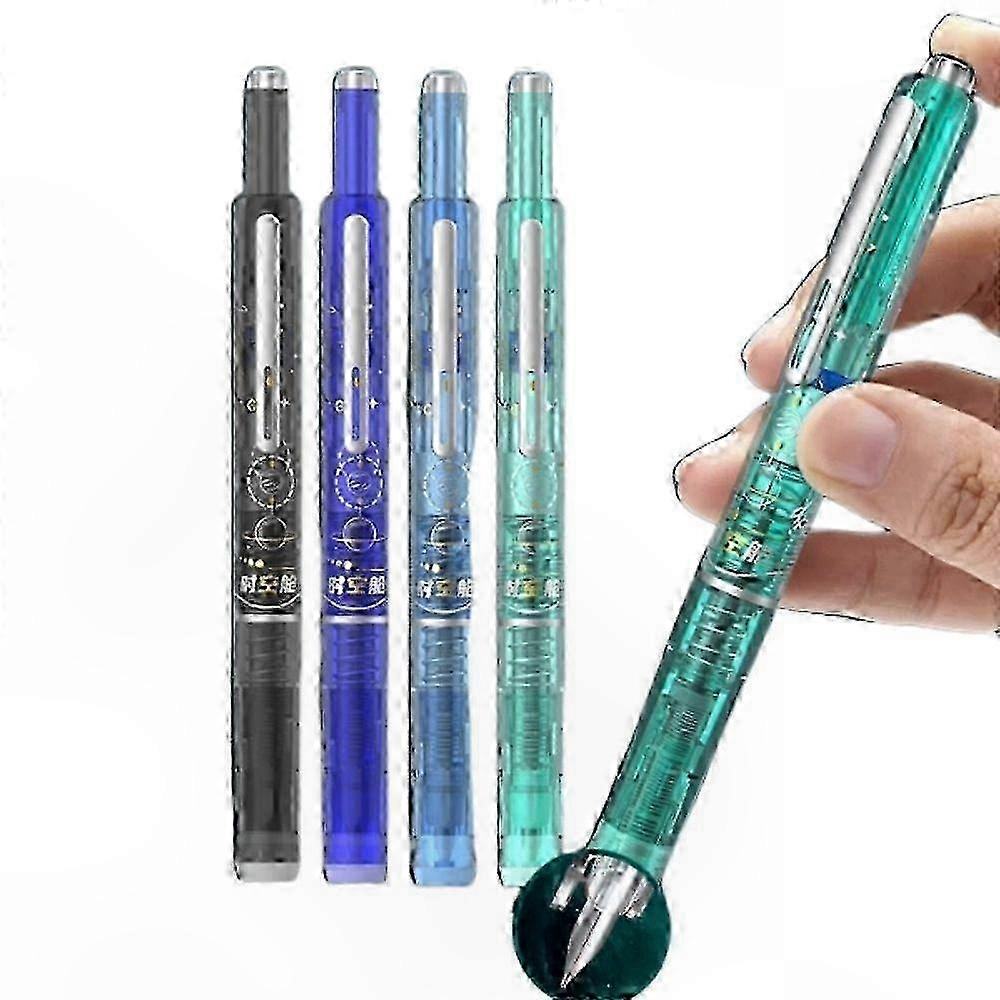 Fine Point Retractable Pen, 0.38mm Tip, Black Barrel with 5 Refill Cartridges