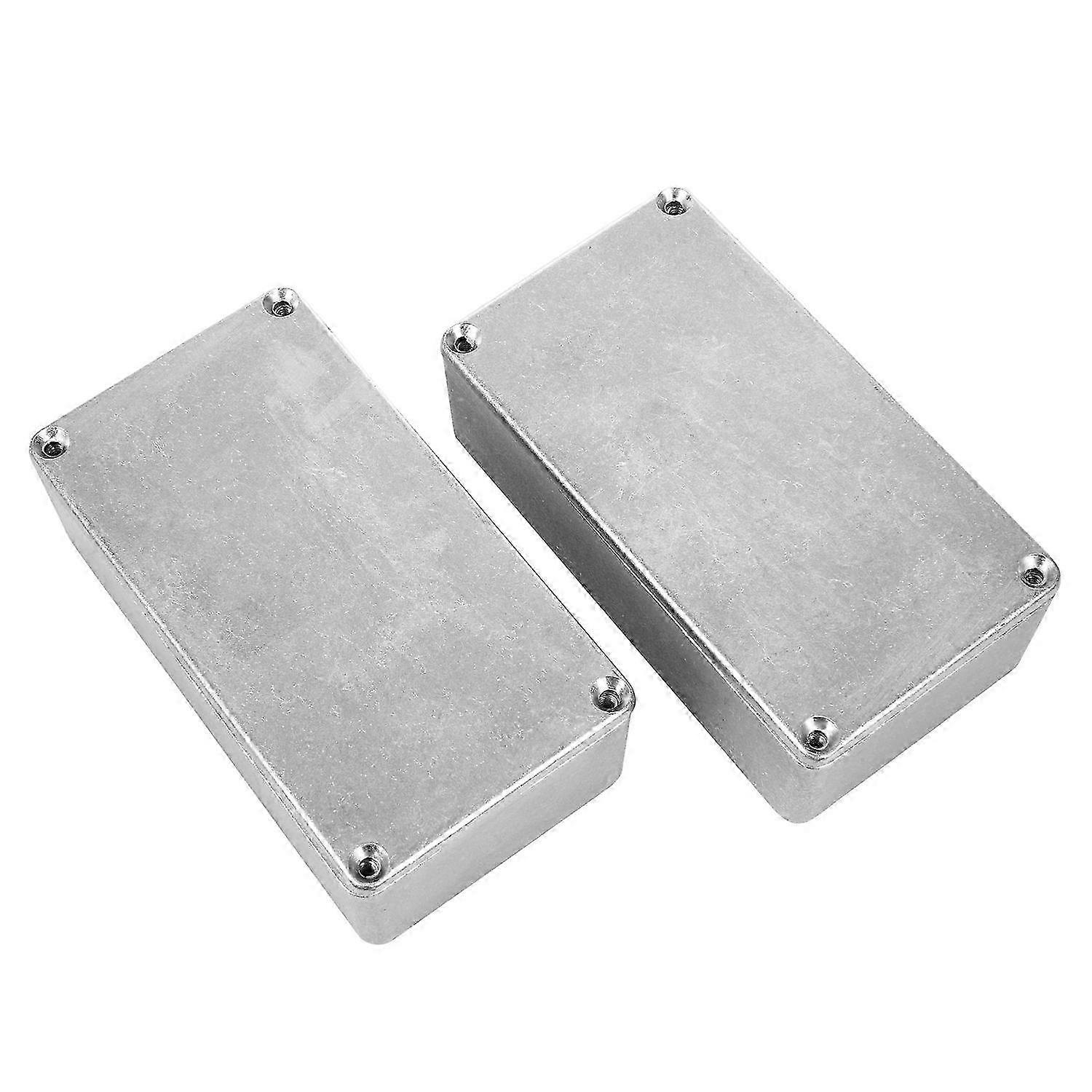 Aluminum Case Guitar Stompbox Enclosure - 2 Pcs for 125B/1590N1 Guitar Effect Pedal Project