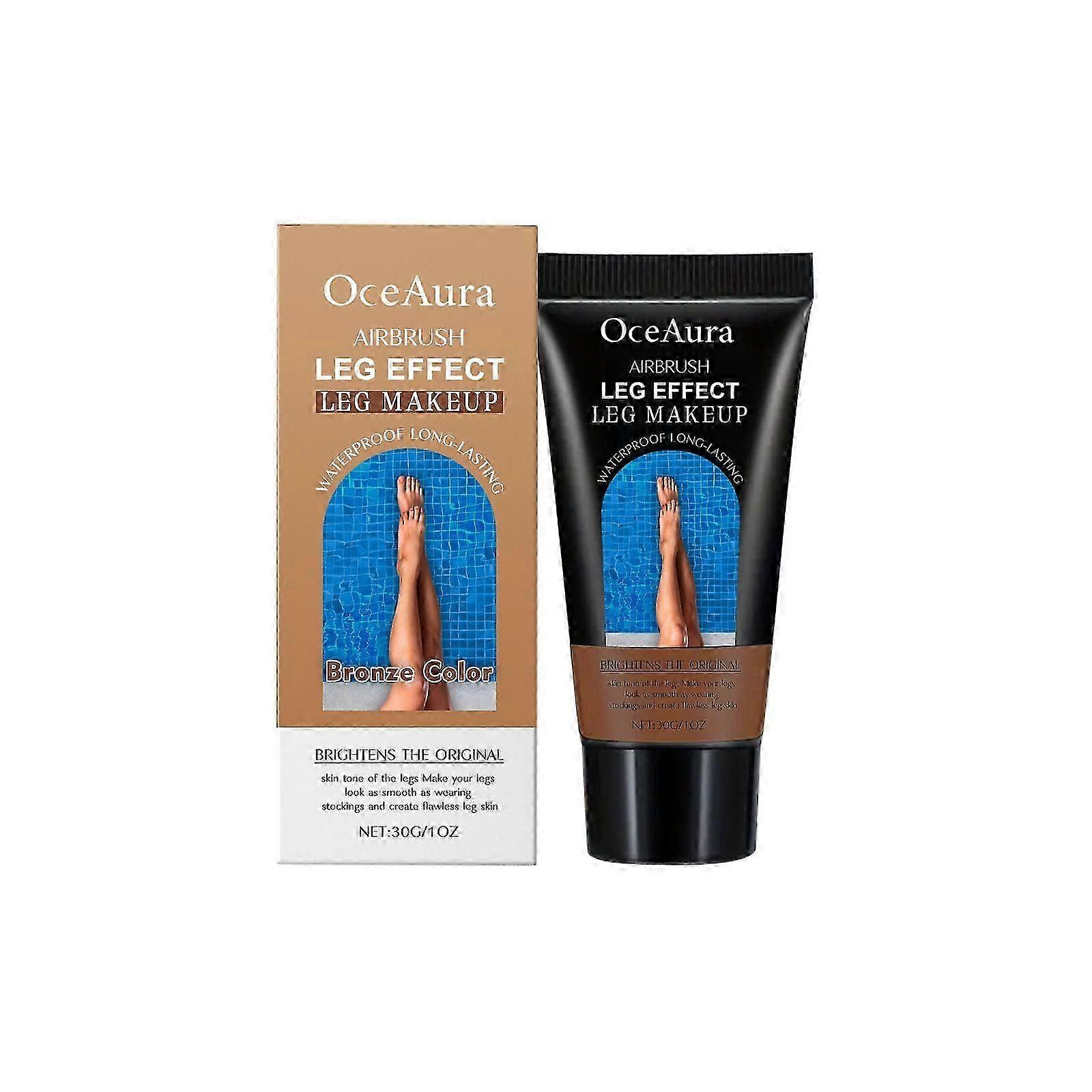 Waterproof Leg Makeup No Transfer, Full Coverage Body Concealer for Legs, Vein Cover-Up Cream, Even Skin Tone, Natural Tan Finish, Instant Tanning Fla