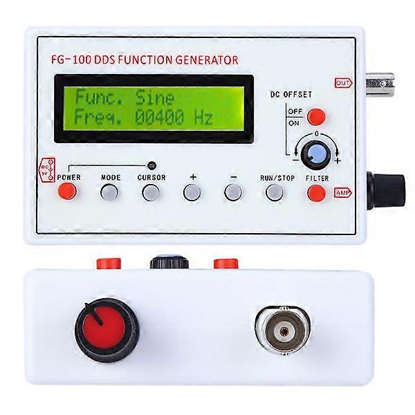 FG‑100 DDS Function Generator Sine Wave Frequency 1HZ‑500KHz Counter Signal Source Generator Meter