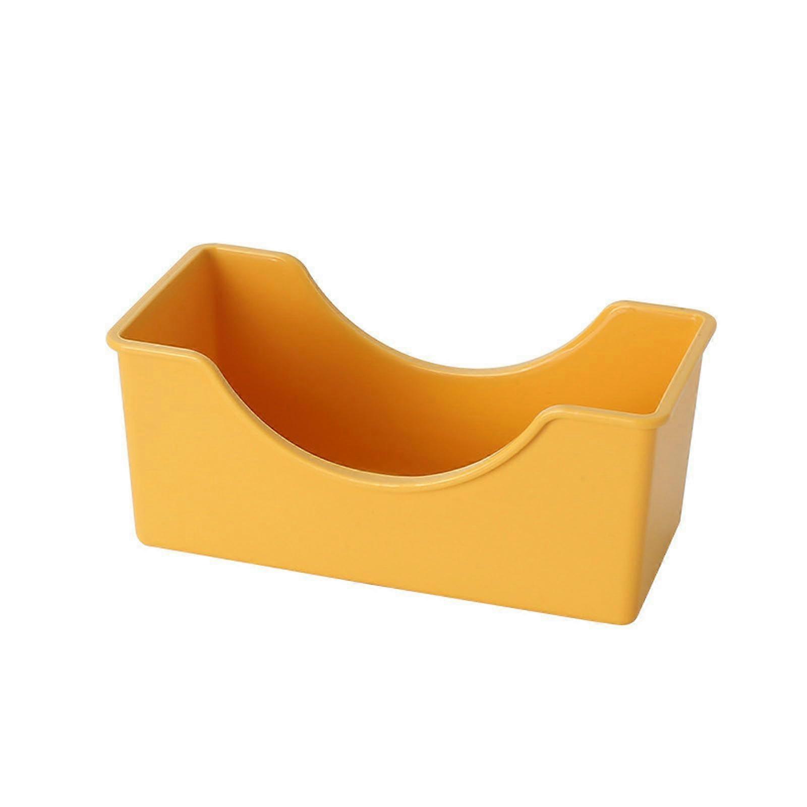 Dumpling Plate Set, 4Piece, Japanese Irregular Shell Mold Plates for Dumpling Making, Solid Color, Yellow/Orange