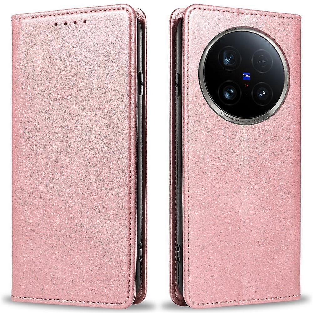 Compatível Para vivo X100 Ultra 5G Capa de Couro com Suporte de Telefone com Fecho Magnético
