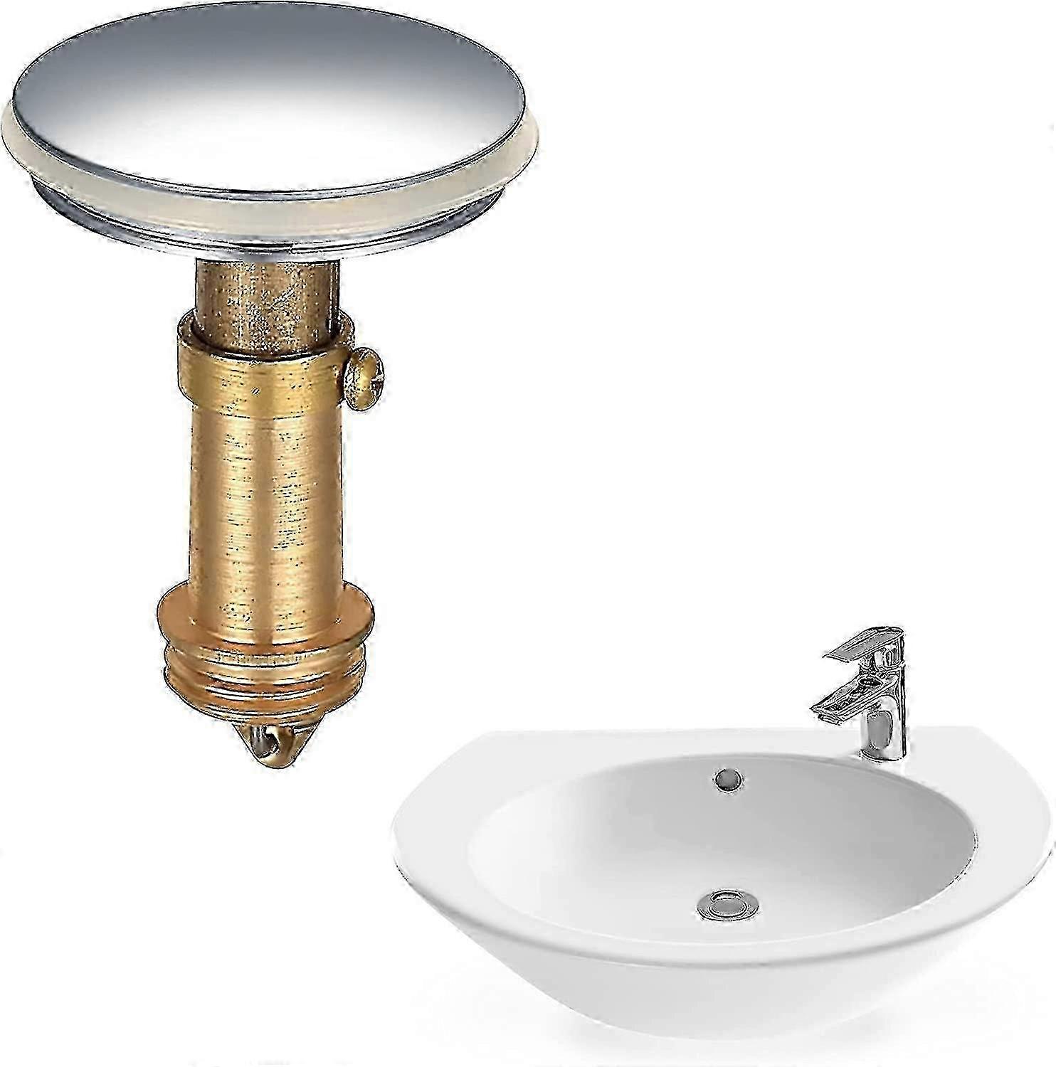 Pop-up Sink Stopper, Bathroom Pressed Drain Stopper, Spring Stopper...