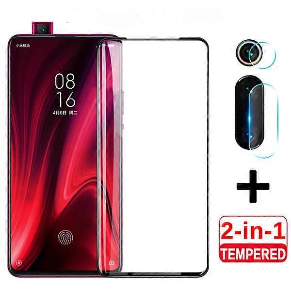 2 in 1 Tempered Glass For Xiaomi Redmi K20 Screen Protector Camera Lens