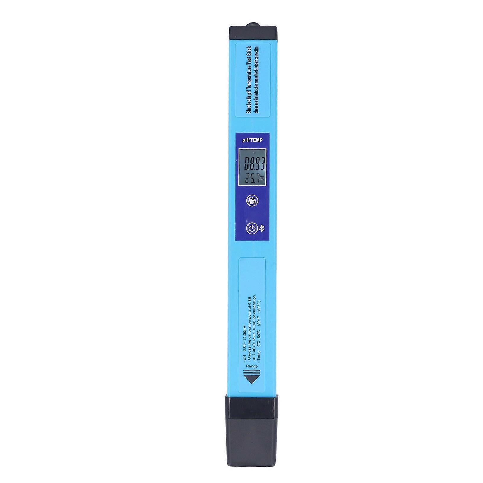 PH Temperature Tester Bluetooth APP Monitoring 2 in 1 Portable Water Test Meter for Fish Tank Aquaculture