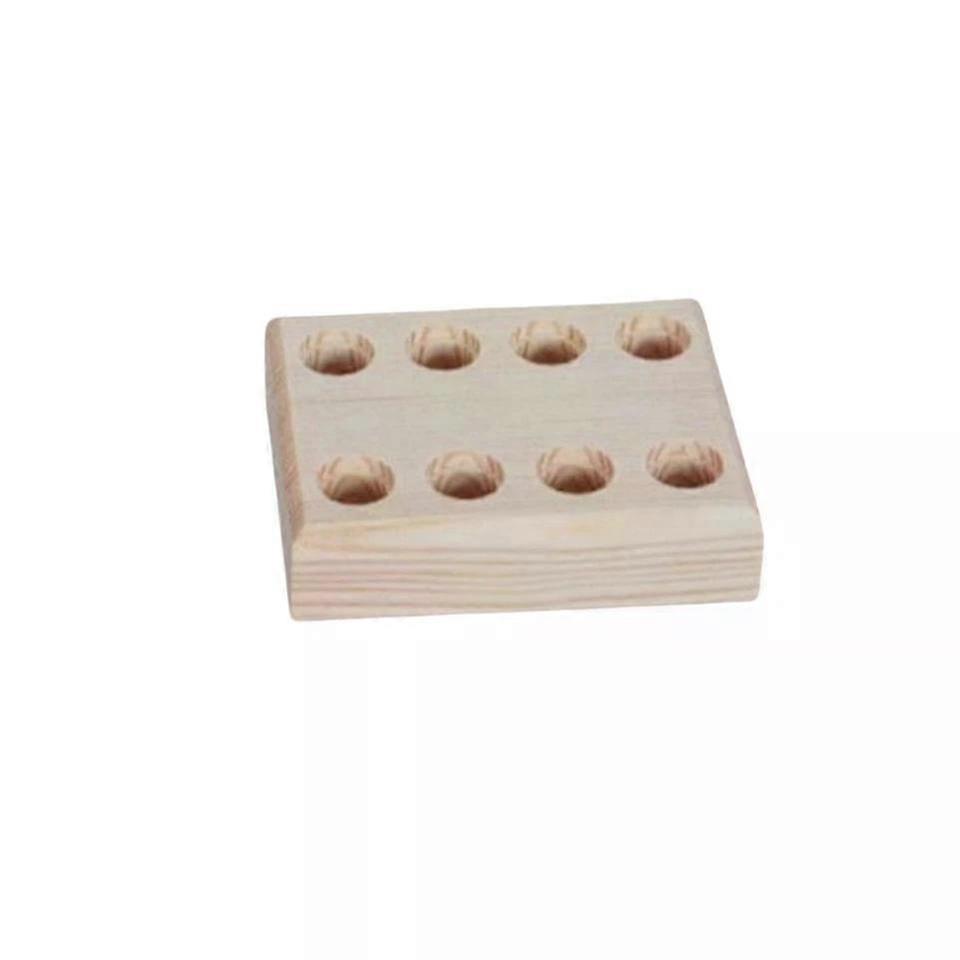 Pliers Storage Rack, Solid Wood 8-Hole Organizer for Efficient Tool Organization