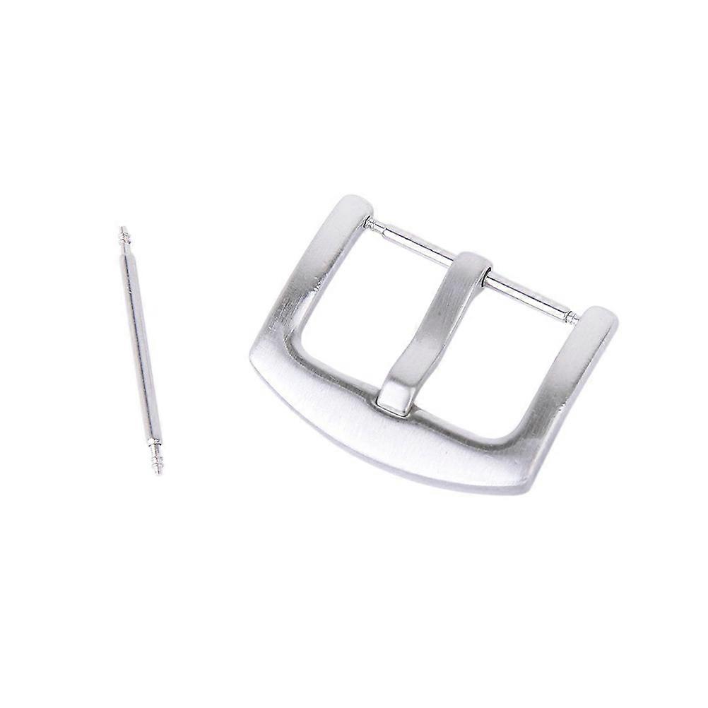 Solid Watch Band Clasp 22mm Watch Buckle With Spring Bar 22mm Watch Clasp Solid Watch Band Buckle Silver