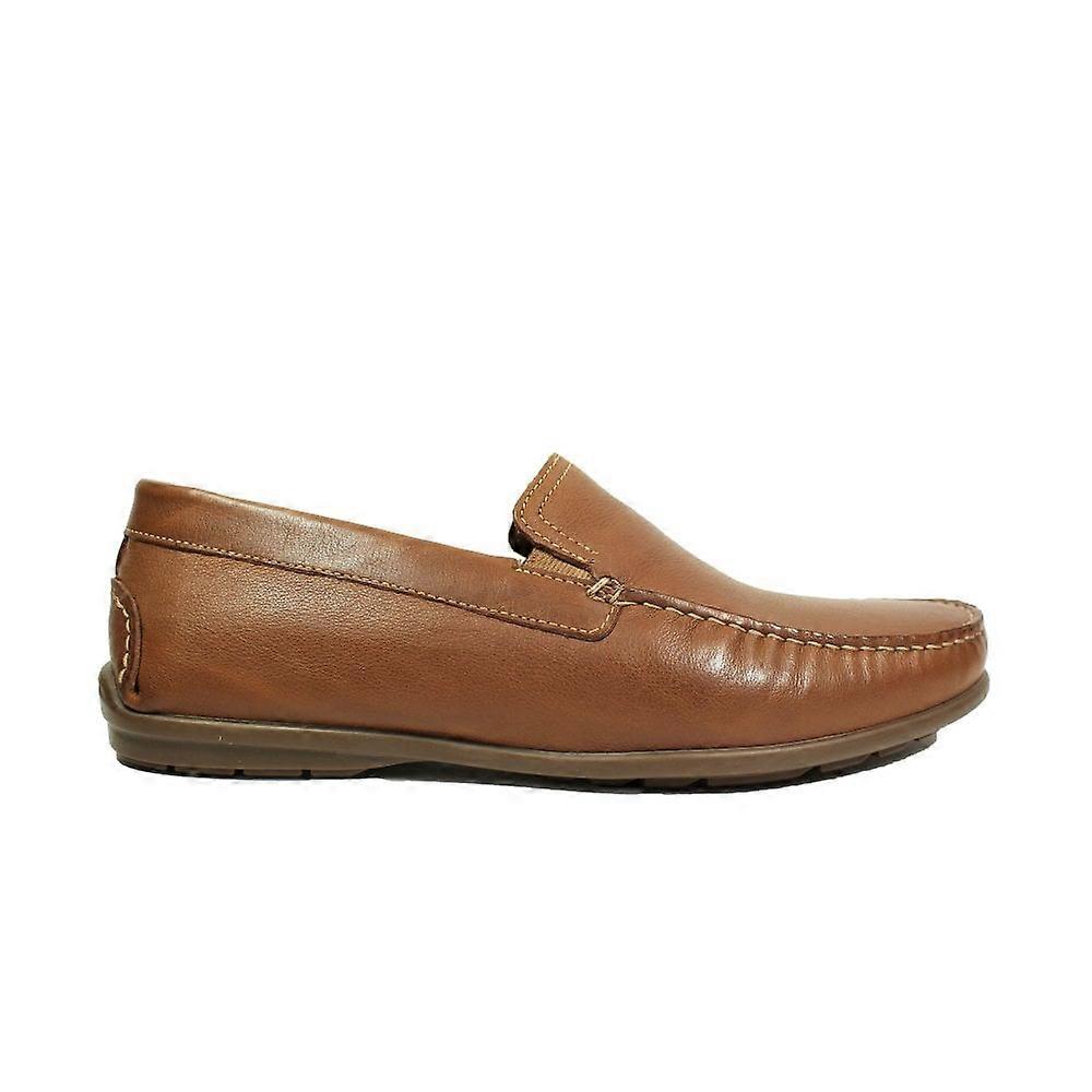 Anatomischer Thiago für Herren | Braunes Leder | Herren Slip On Mokassin Schuhe