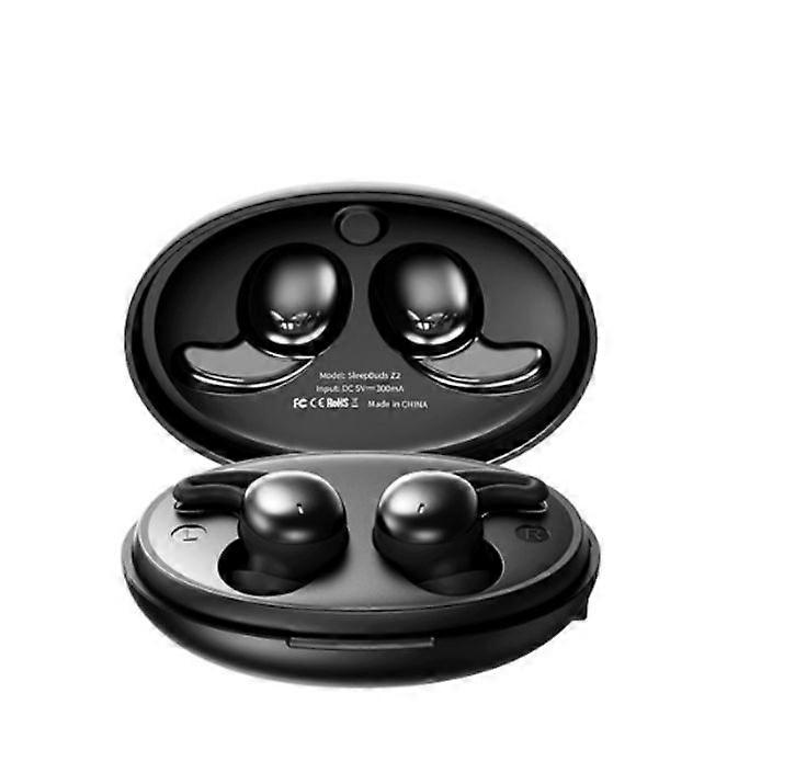 Smallest Bluetooth Sleeping Earplugs Wireless Noise Cancelling for Side Sleepers with Small Ears(Black)