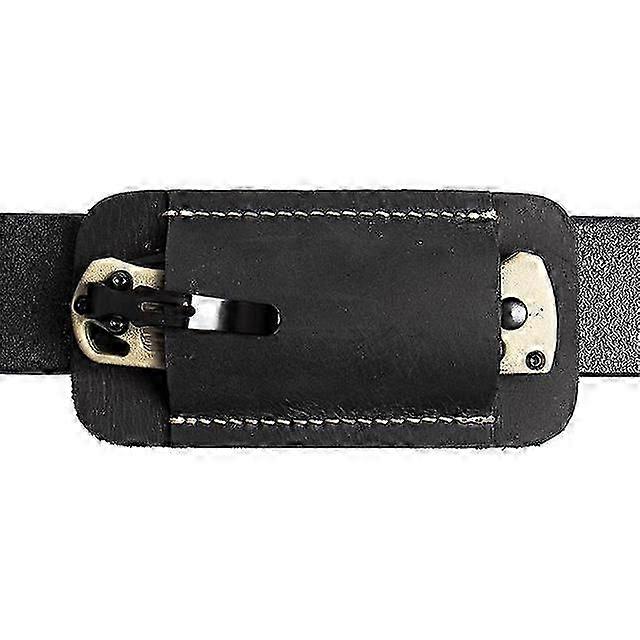 جلد طبيعي EDC جيب أداة غمد ، أفقي قابل للطي سكين الحقيبة ، أكياس الأدوات في الهواء الطلق حزام حقيبة تخزين للسكاكين cs