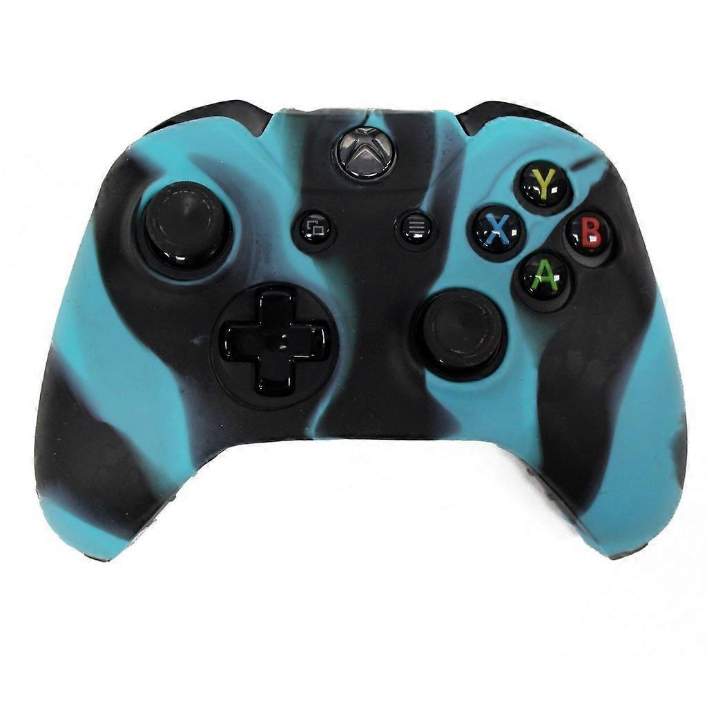 Xbox One Controller Skin Camouflage Blue Black Silicone Protective Rubber Cover Case for Microsoft Xbox One Gamepad