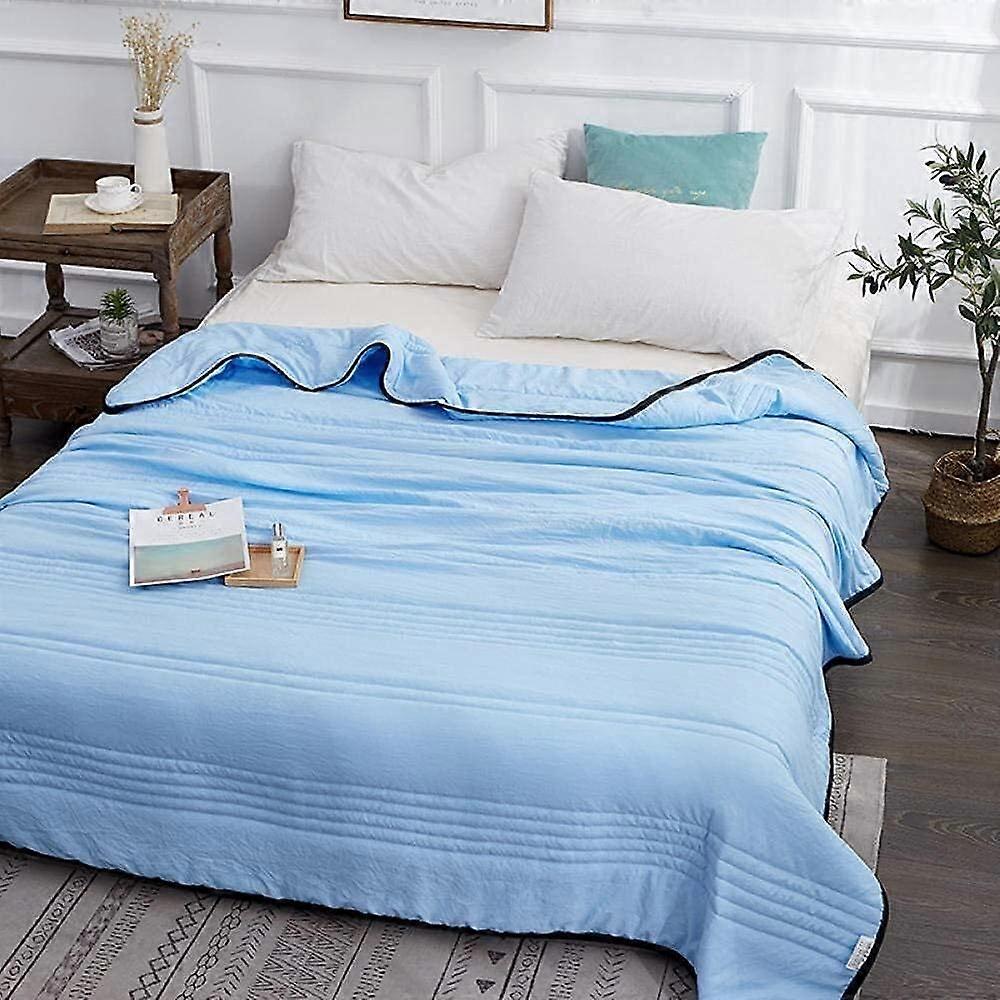 Cooling Blanket Washed Cotton Summer Cooling Quilt For Kids 180 Size Color 3