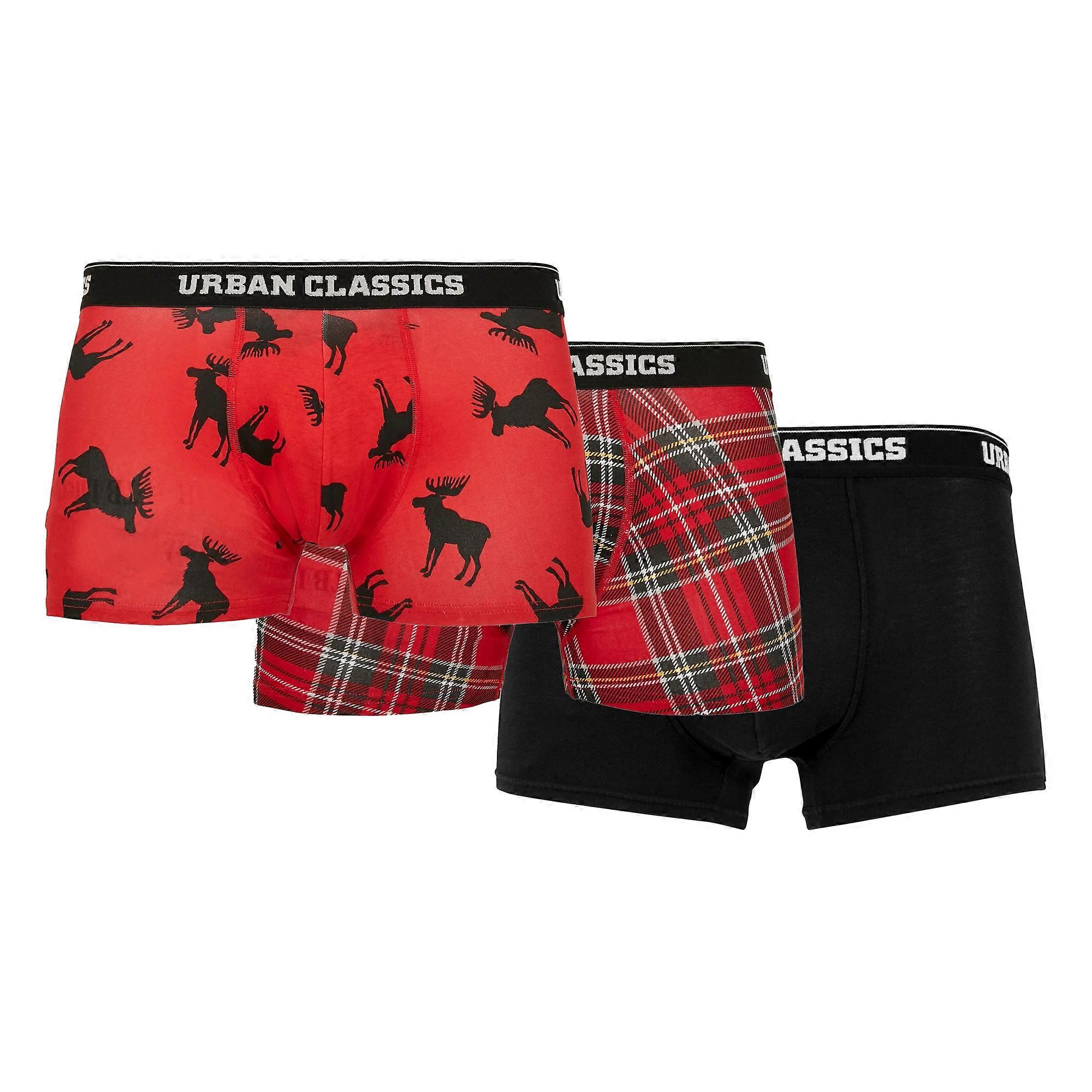 Urban Classics Boxershorts för män (3-pack)