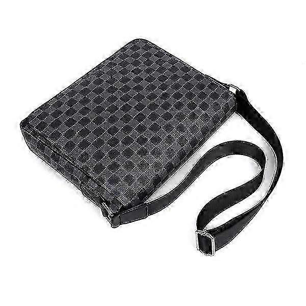 Mænds læder crossbody dokumentmappe