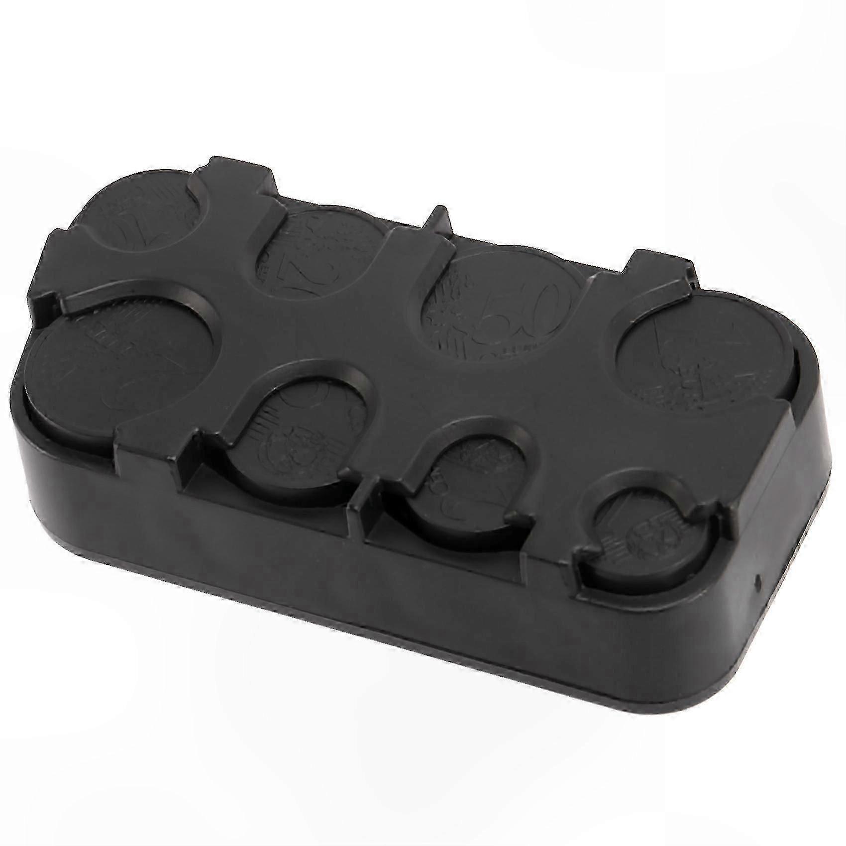 Euro Coin Organizer with Easy-Access Storage and Dispensing Feature