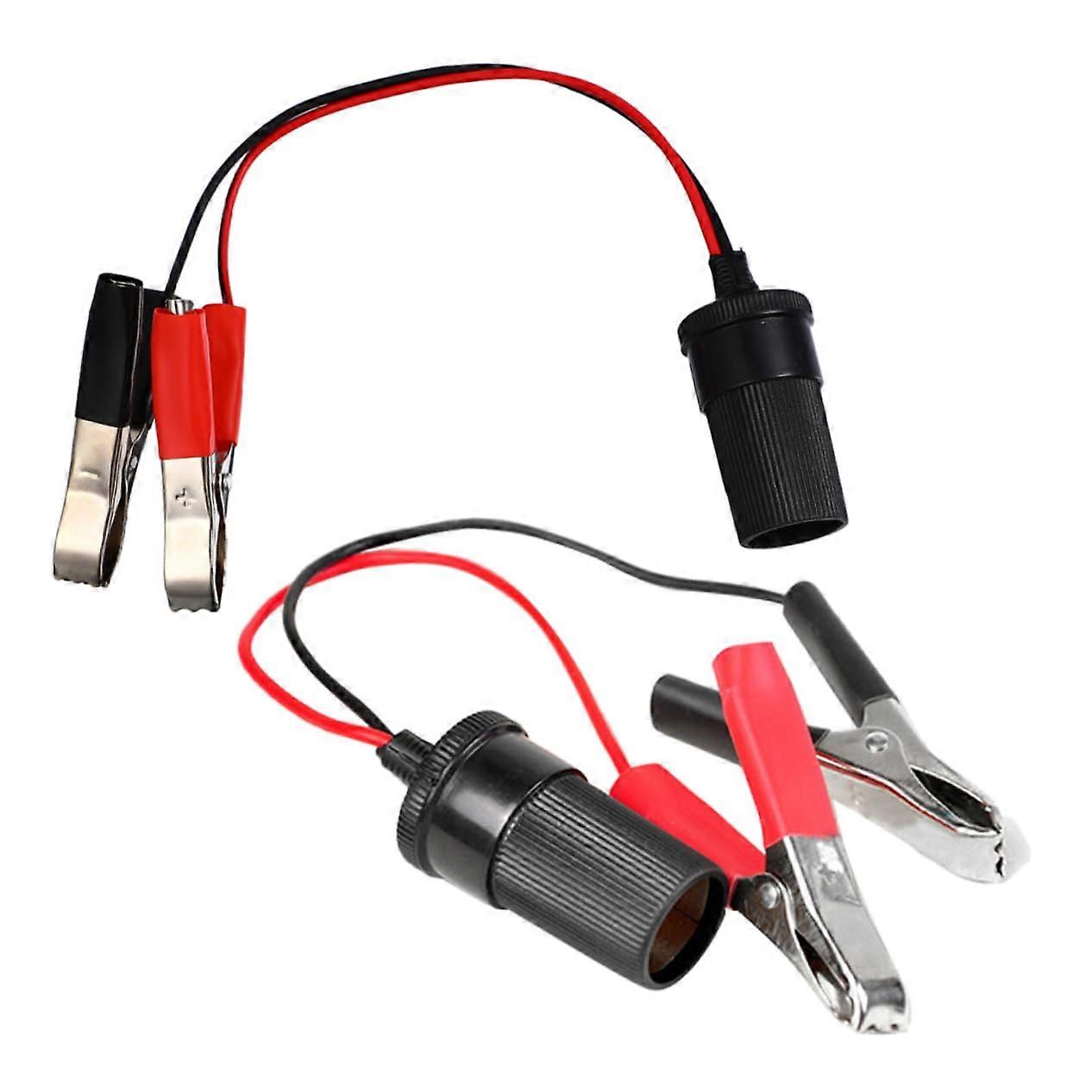 2pcs Car Cigarette Lighter Adapter to Wall Plug Power Converter Cables for Automotive Use, Compatible with Most Vehicles