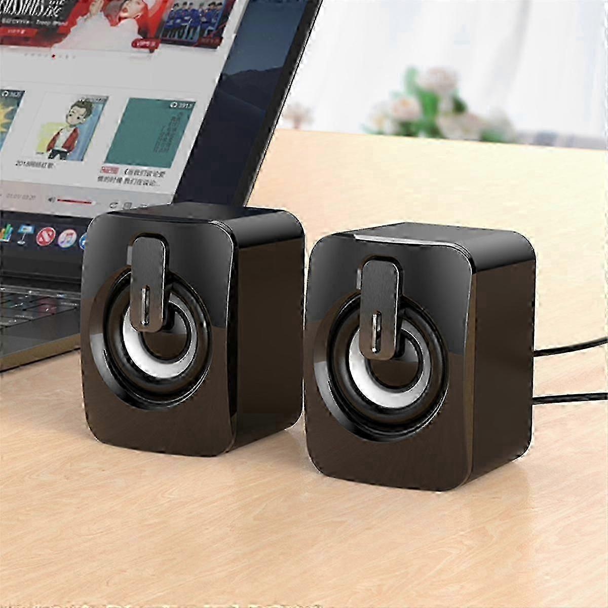 Computer Speakers Usb 3.5mm Pc Sound Box Hifi Stereo Microphone With Led Light For Desktop Computer