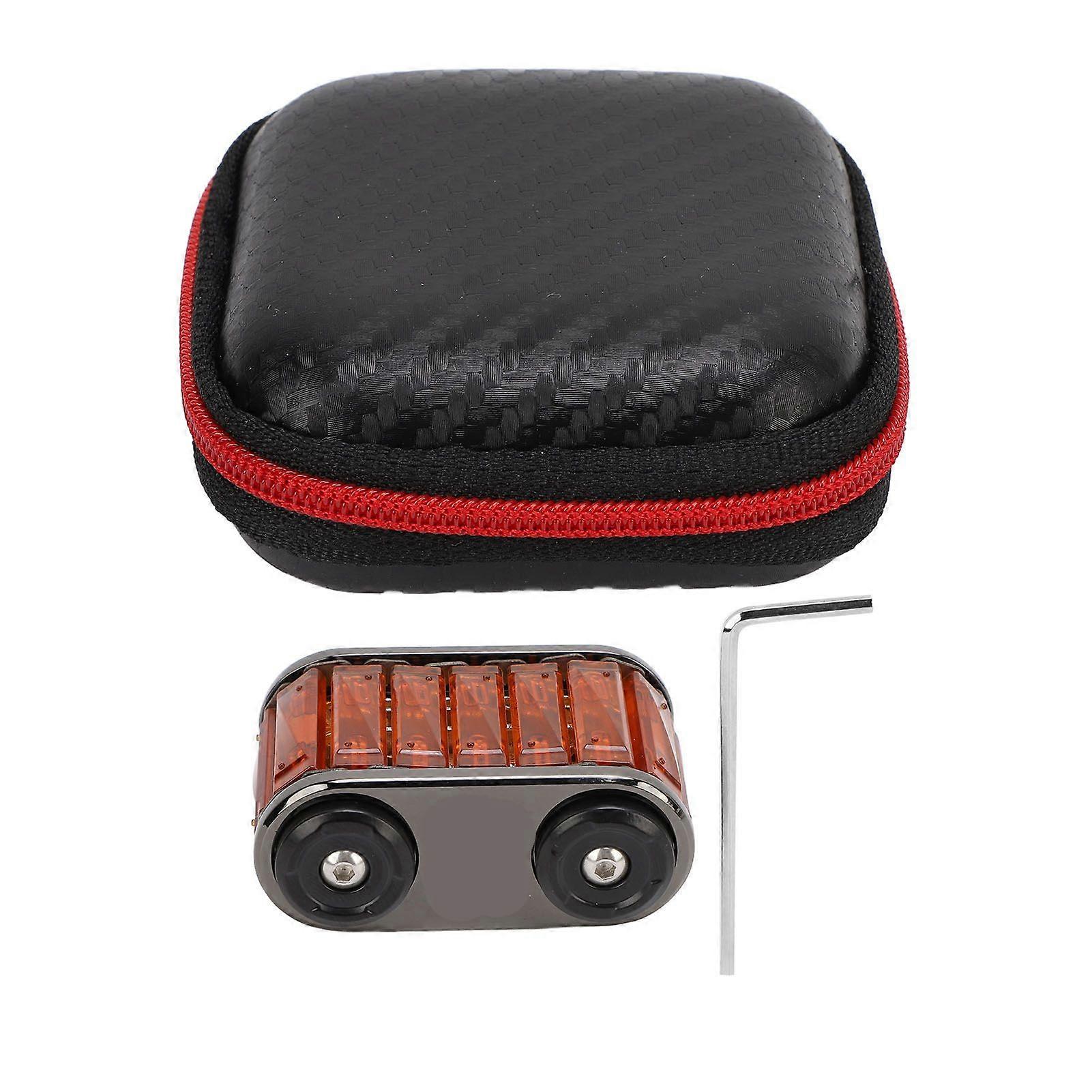 Adult Handheld Tank Stress Reducing Toy Reduce Pressure Roller Relief Stress Slider Toy for ADHD ADD Amber Orange