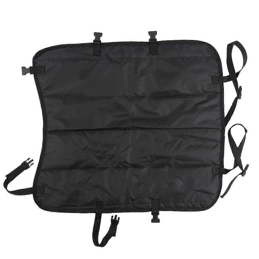 Adjustable Farm Calf Cow Baby Warm Clothes Oxford Fabric Coat Blanket Wind & Water Proof(Black )