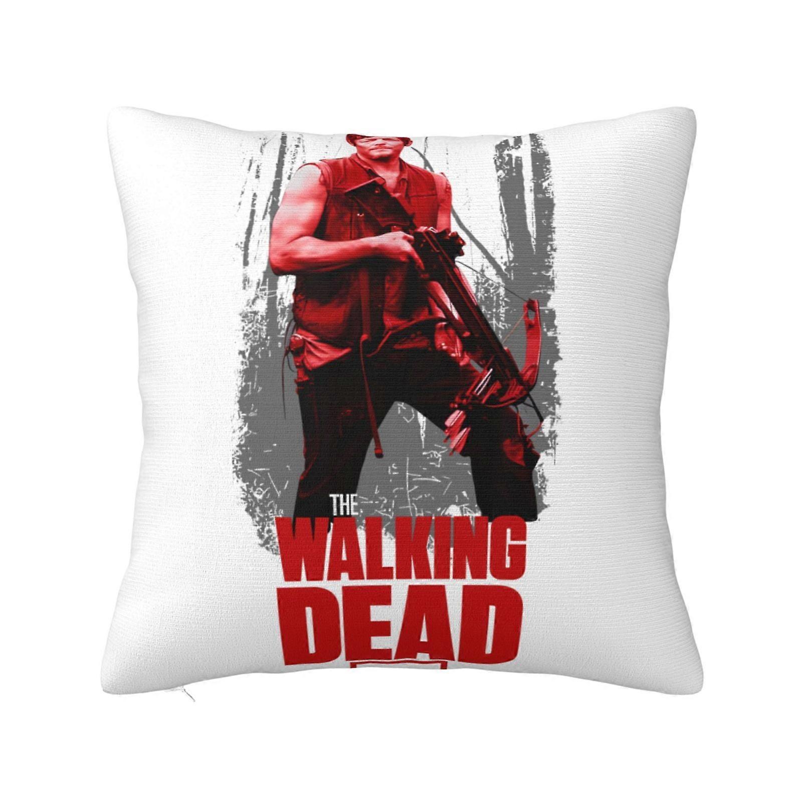 The Walking Dead Super Soft Pillow Case Cover with Zipper for Bedroom, Sofa, Couch,Cozy Fuzzy Pillow Shams for All Seasons Square Pillow