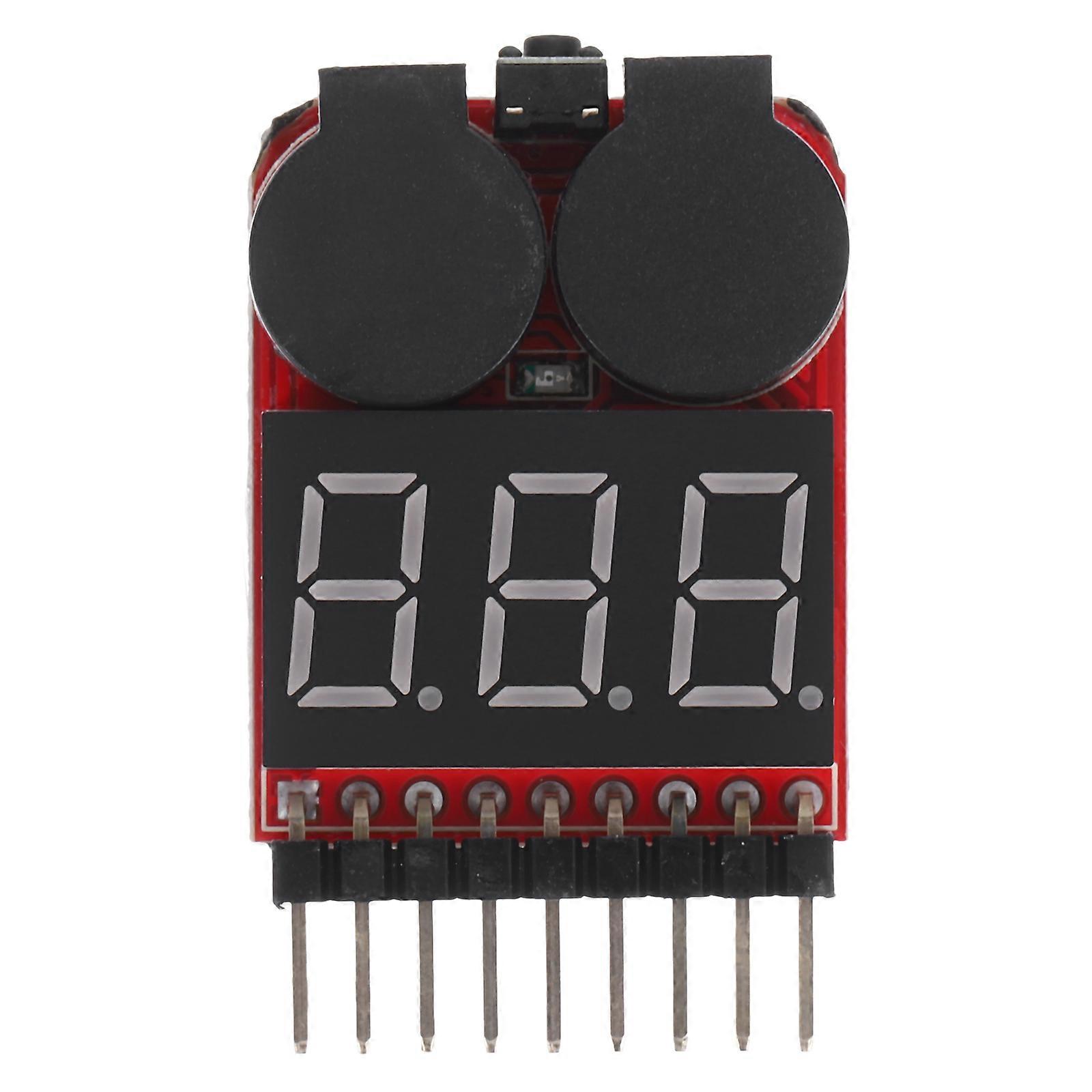 Voltage Tester Lipo Battery Tester Monitor for Electronics Enthusiasts Black Electronic Components with Voltage Monitoring 1Pack