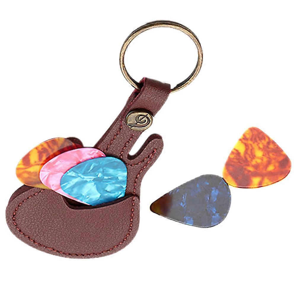Guitar Pick Holder Carry Bag for Guitar 1Set Stylish Pick Keychain