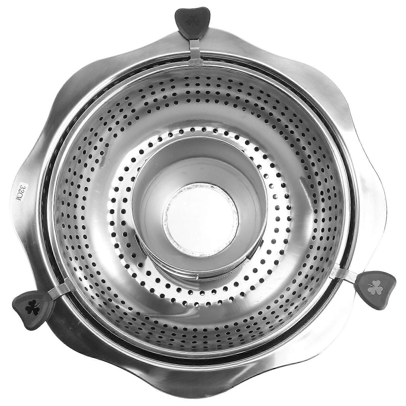 Rotating Hot Pot Stainless Steel for Cooking with Basket