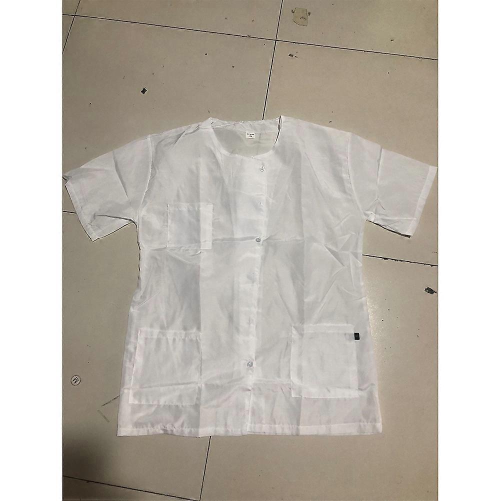 Dress Shirts For Men Short Sleeve Doctor Clothes Cosplay Shirt Suitable For Cosplayers White Size M Dirt Repellent 1Set