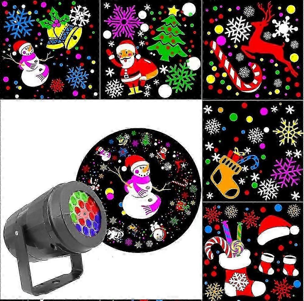 Led Stage Lights Navidad Christmas Laser Projector Lamp Holiday Party Dj Disco Light Christmas Decoration