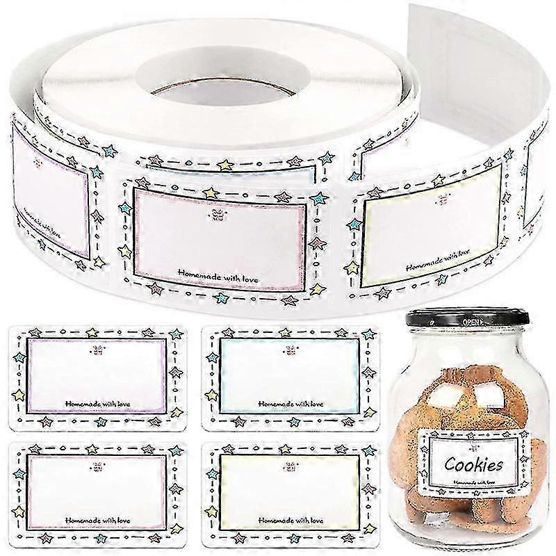 250 Pack Self-Adhesive Labels for Jars and Containers, 5x3cm Size