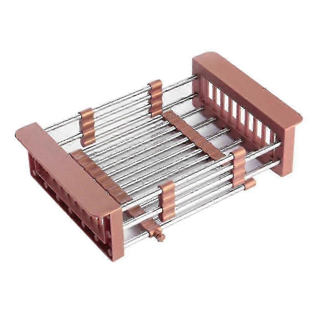 Ανοξείδωτο χάλυβα Sink Rack Τηλεσκοπικό καλάθι αποστράγγισης πιάτα Drying Rack Kitche υψηλής ποιότητας