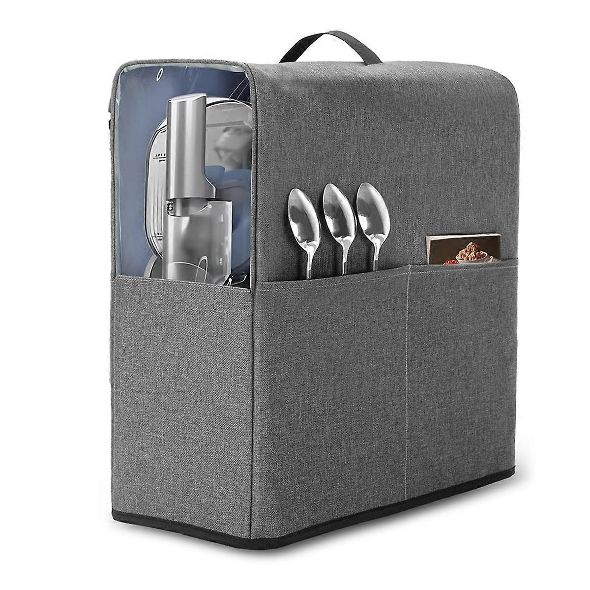 Machine Dust Cover for Slushie FS301C/FS301 Frozen Drink Maker,Protective Cover with Visible Window and Pocket