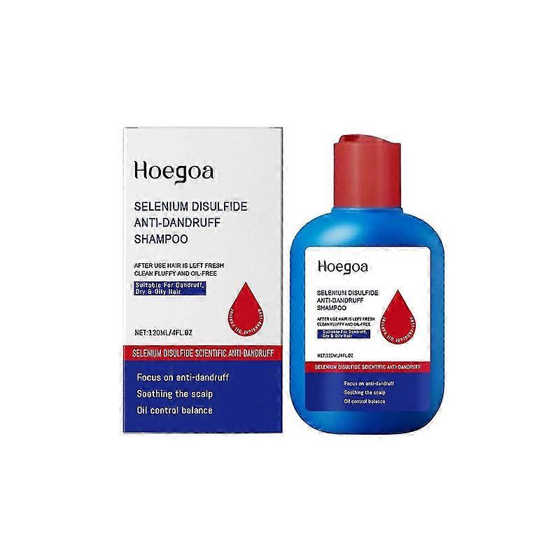 Hoegoa Selenium Disulfide Shampoo Deep Cleansing Scalp Refreshing And Soothing Hair Fluffy Shampoo
