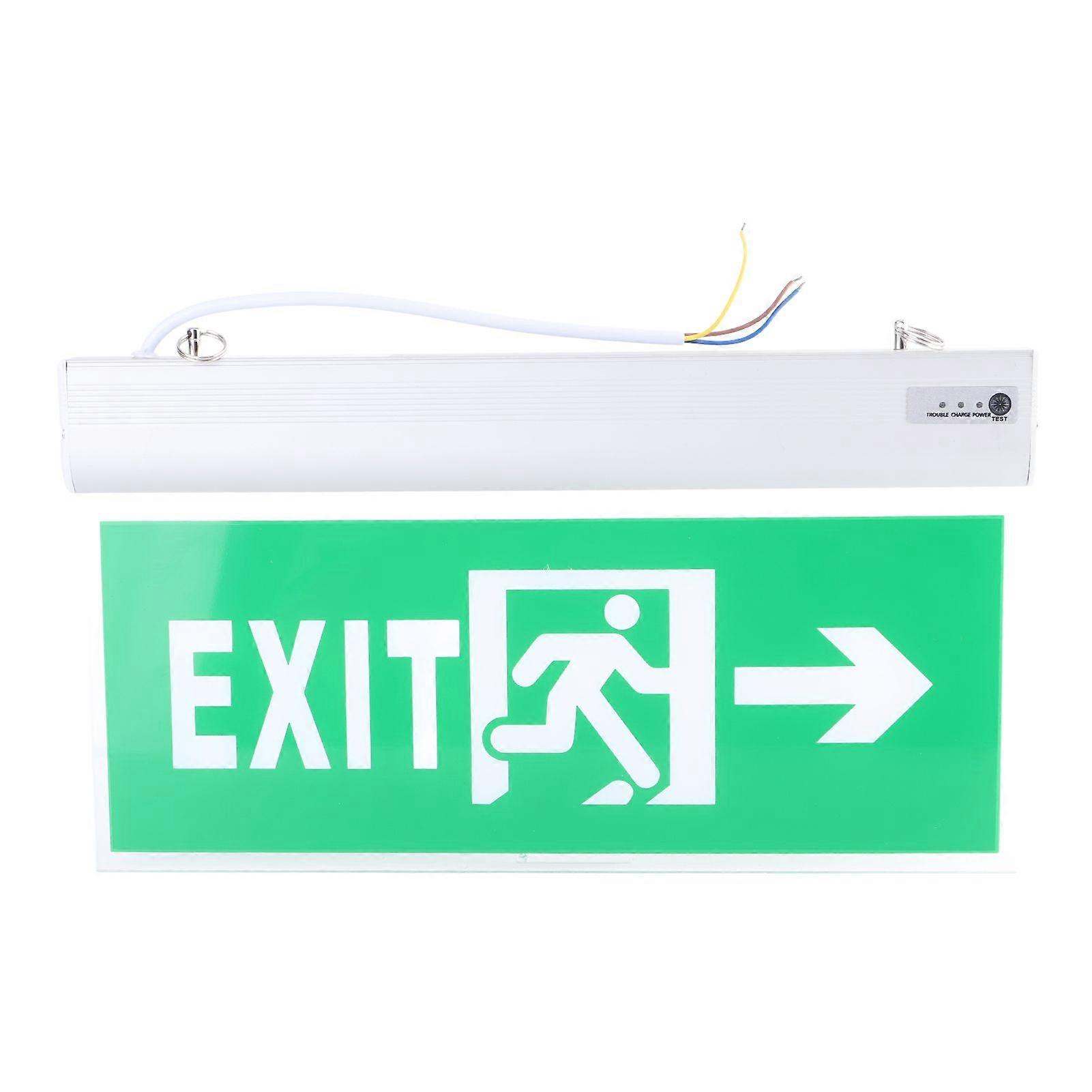 110-220V Acrylic LED Emergency Exit Sign Lamp Evacuation Indicator Light