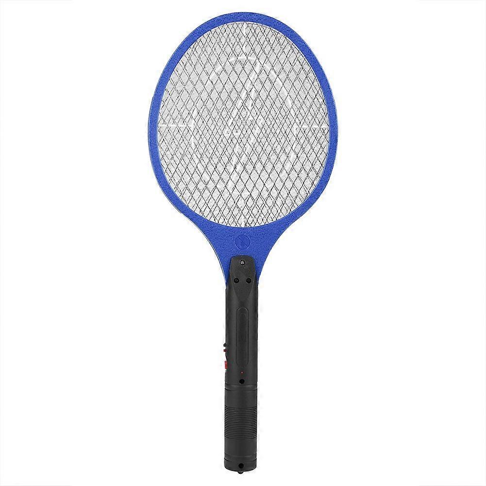 Cordless Rechargeable Electric Fly Mosquito Swatter Bug Zapper Racket Insects Killer Blue