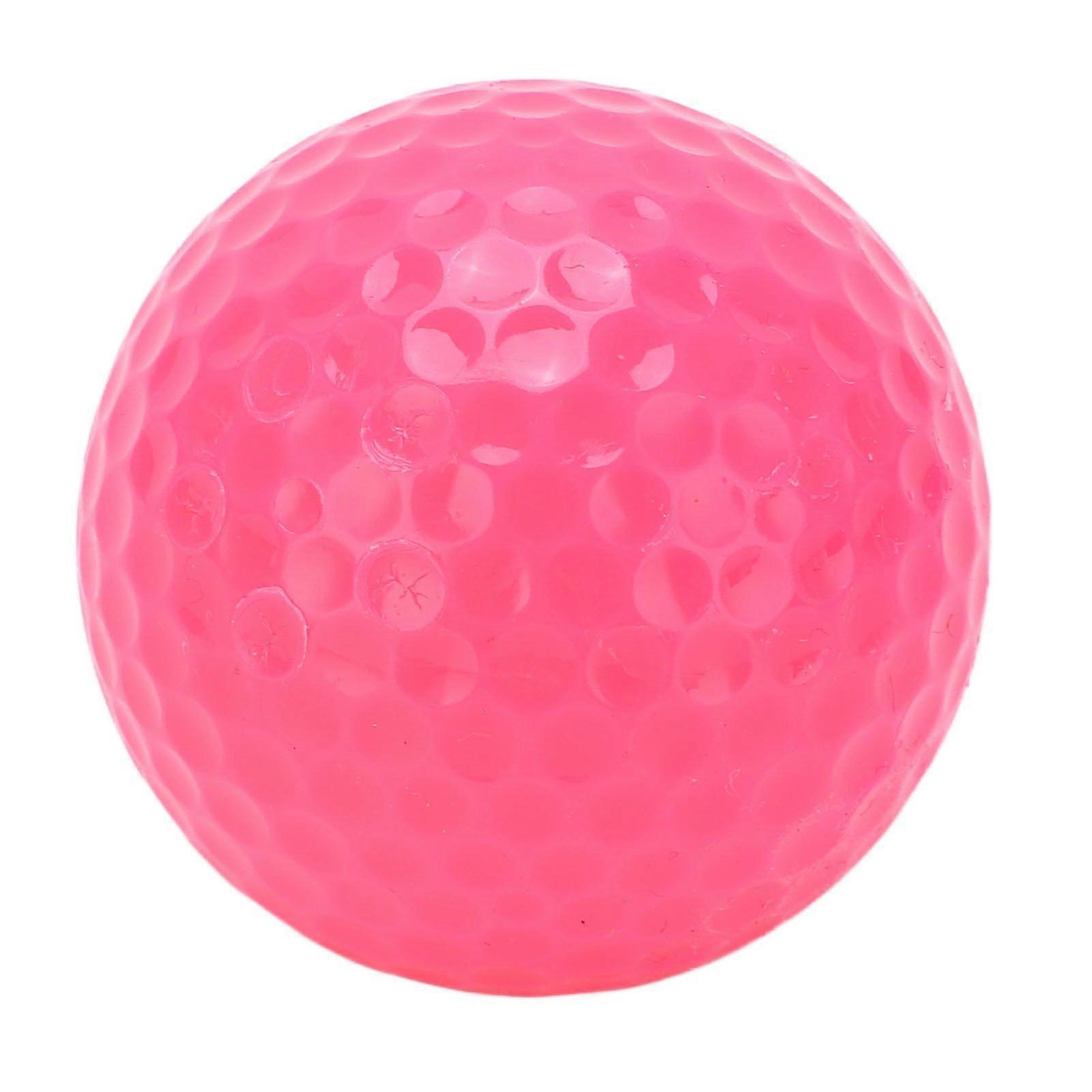 2 Layers Golf Floating Ball Float Water Range Outdoor Sports Golf Practice Training BallsPink