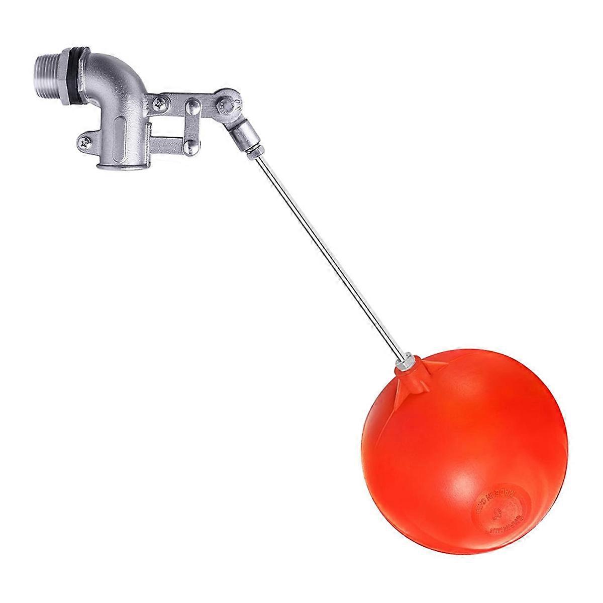 3/4 Inch Stainless Steel Float Valve for Water Tank, Heavy-Duty Design with Adjustable Angle Rod for Water Level Control
