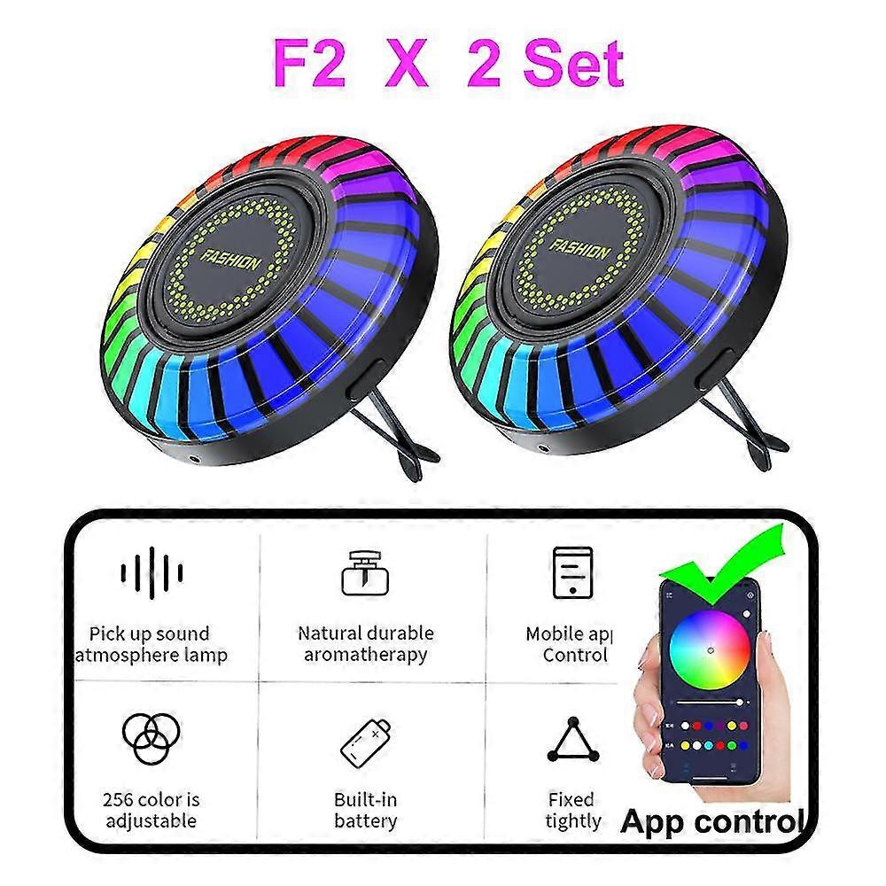 Sound Control and App Control Music Rhythm Lamp RGB LED Strip Voice Activated Rhythm Lights Pickup Atmosphere Light Air Freshener 256 Colors 2025