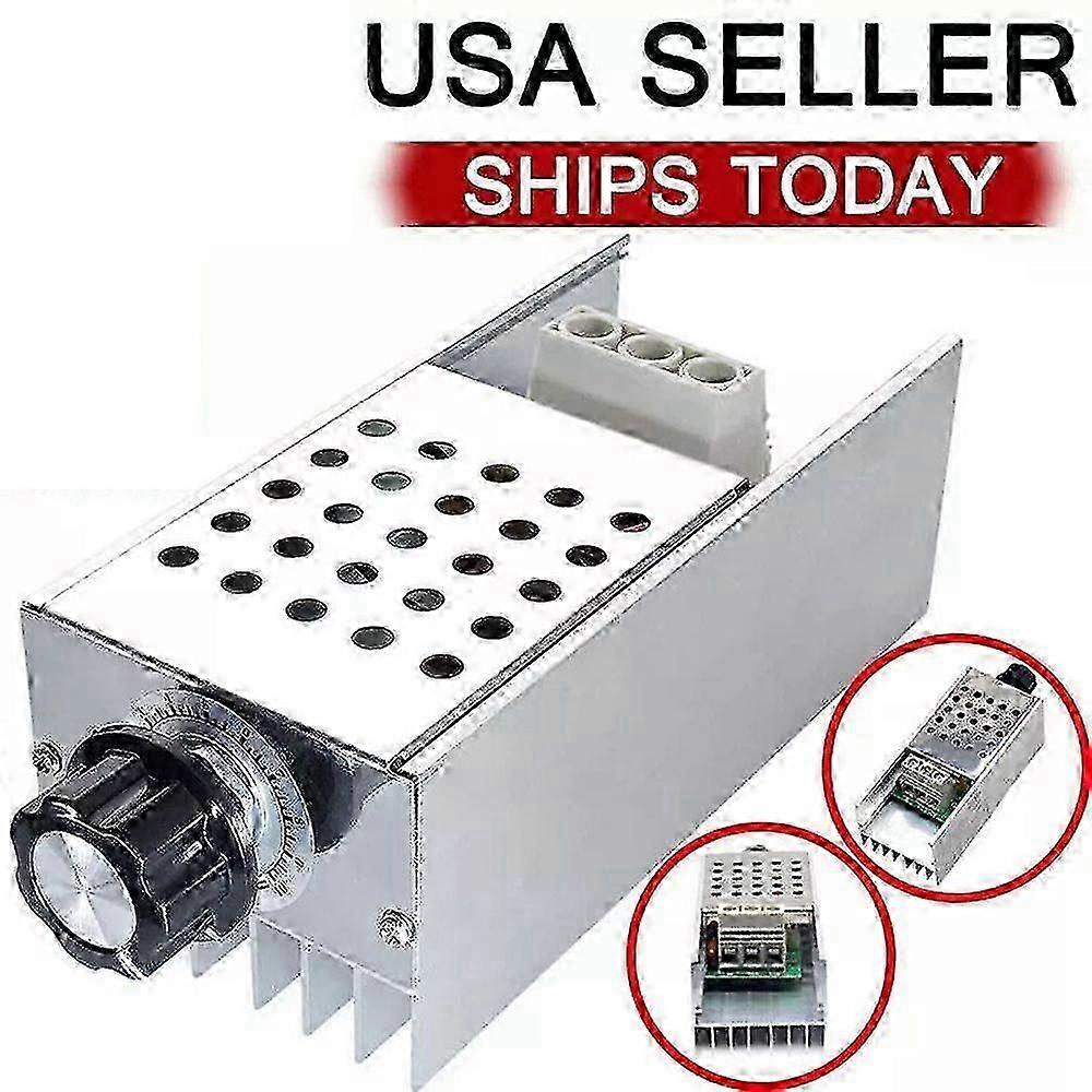 AC 110-220V 6000W SCR Motor Speed Controller with Voltage Regulator and Thermostat Dimmer Function
